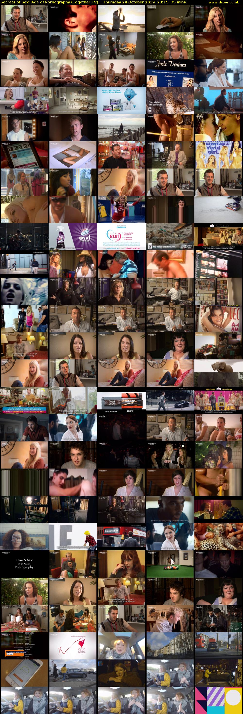 Secrets of Sex: Age of Pornography (Together TV) Thursday 24 October 2019 23:15 - 00:30