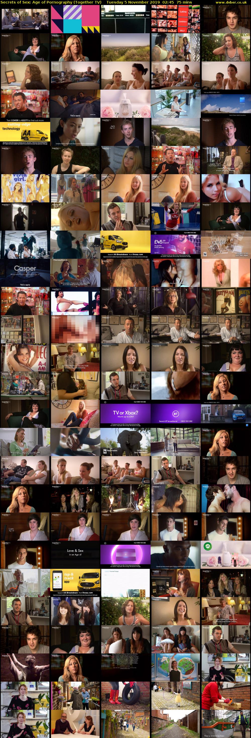 Secrets of Sex: Age of Pornography (Together TV) Tuesday 5 November 2019 02:45 - 04:00