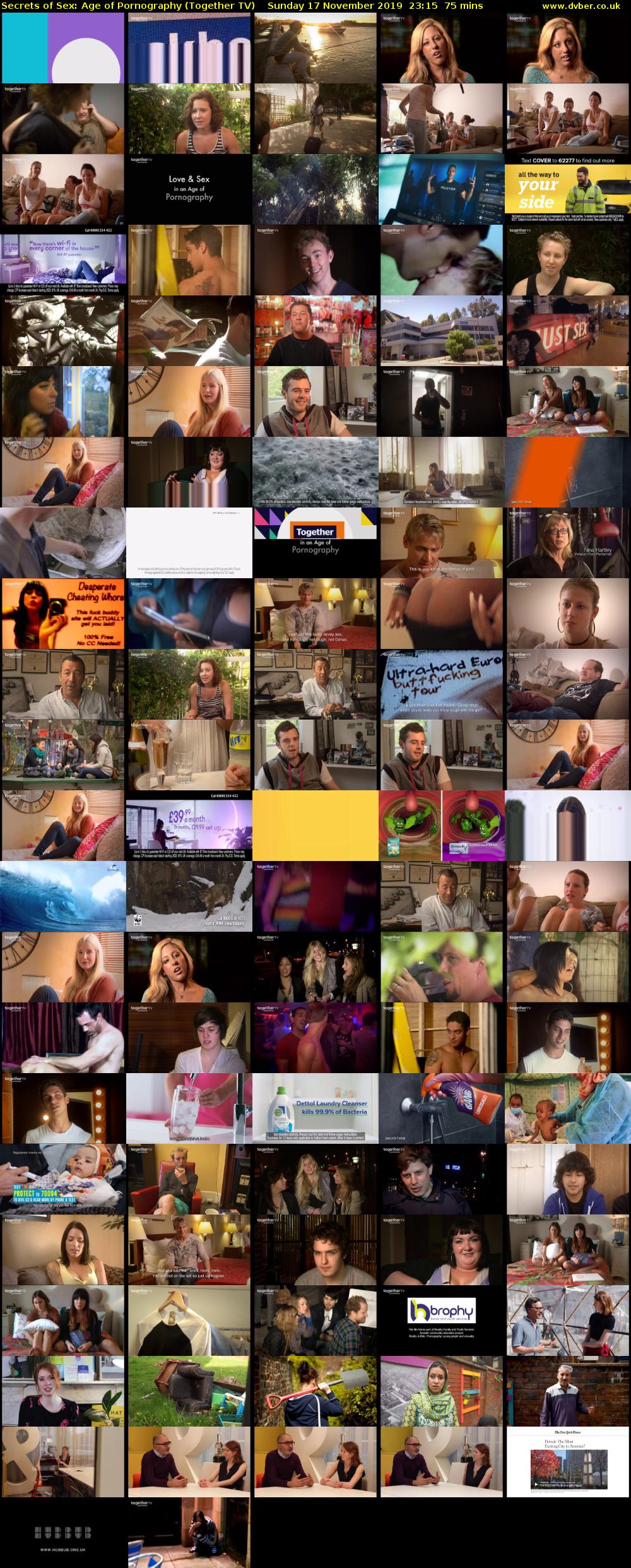 Secrets of Sex: Age of Pornography (Together TV) Sunday 17 November 2019 23:15 - 00:30