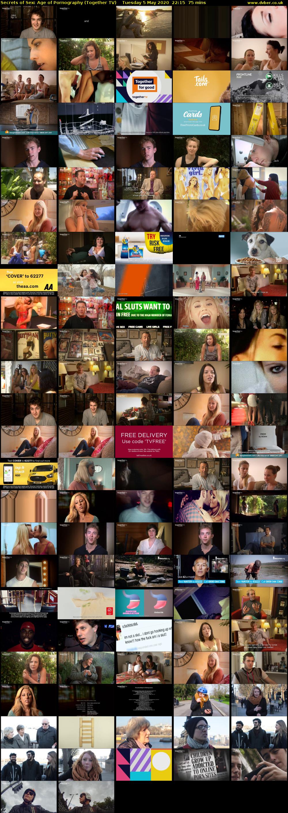 Secrets of Sex: Age of Pornography (Together TV) Tuesday 5 May 2020 22:15 - 23:30