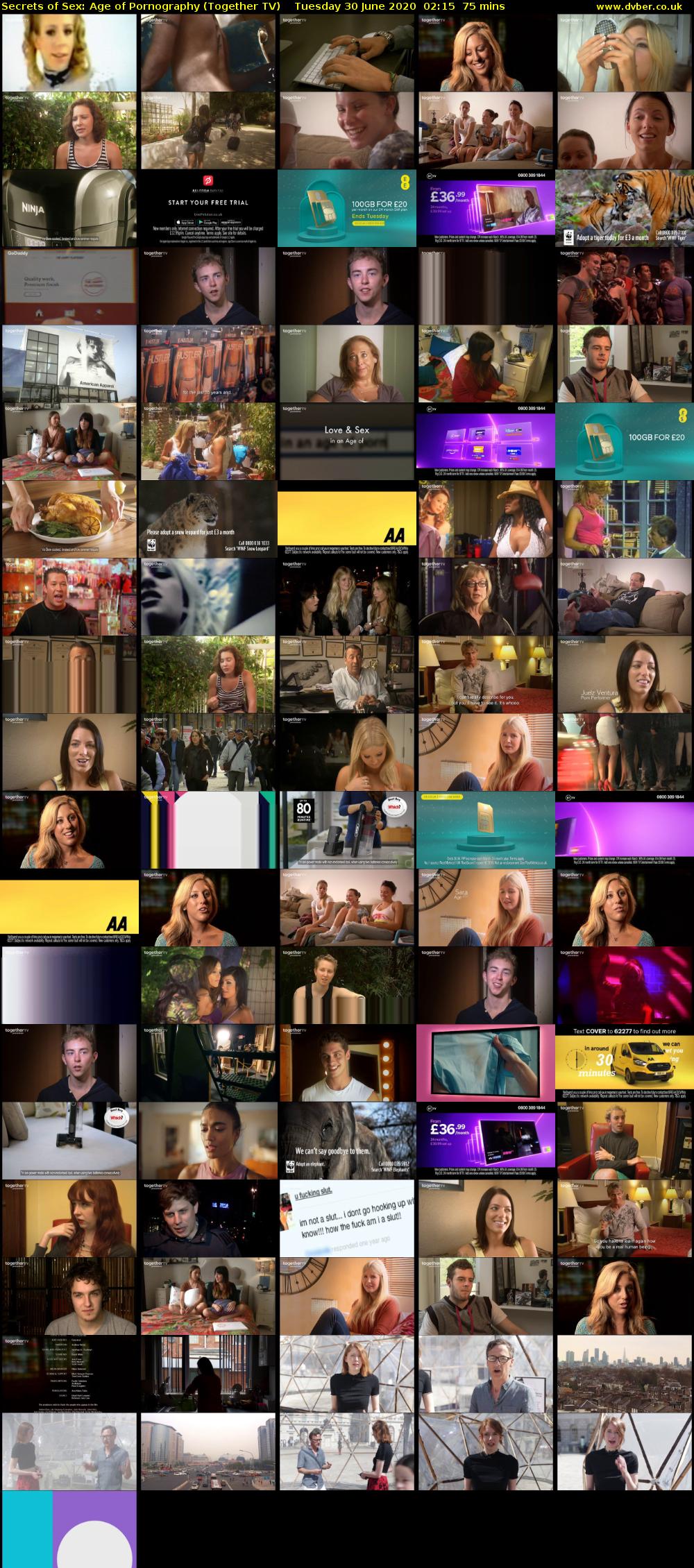 Secrets of Sex: Age of Pornography (Together TV) Tuesday 30 June 2020 02:15 - 03:30