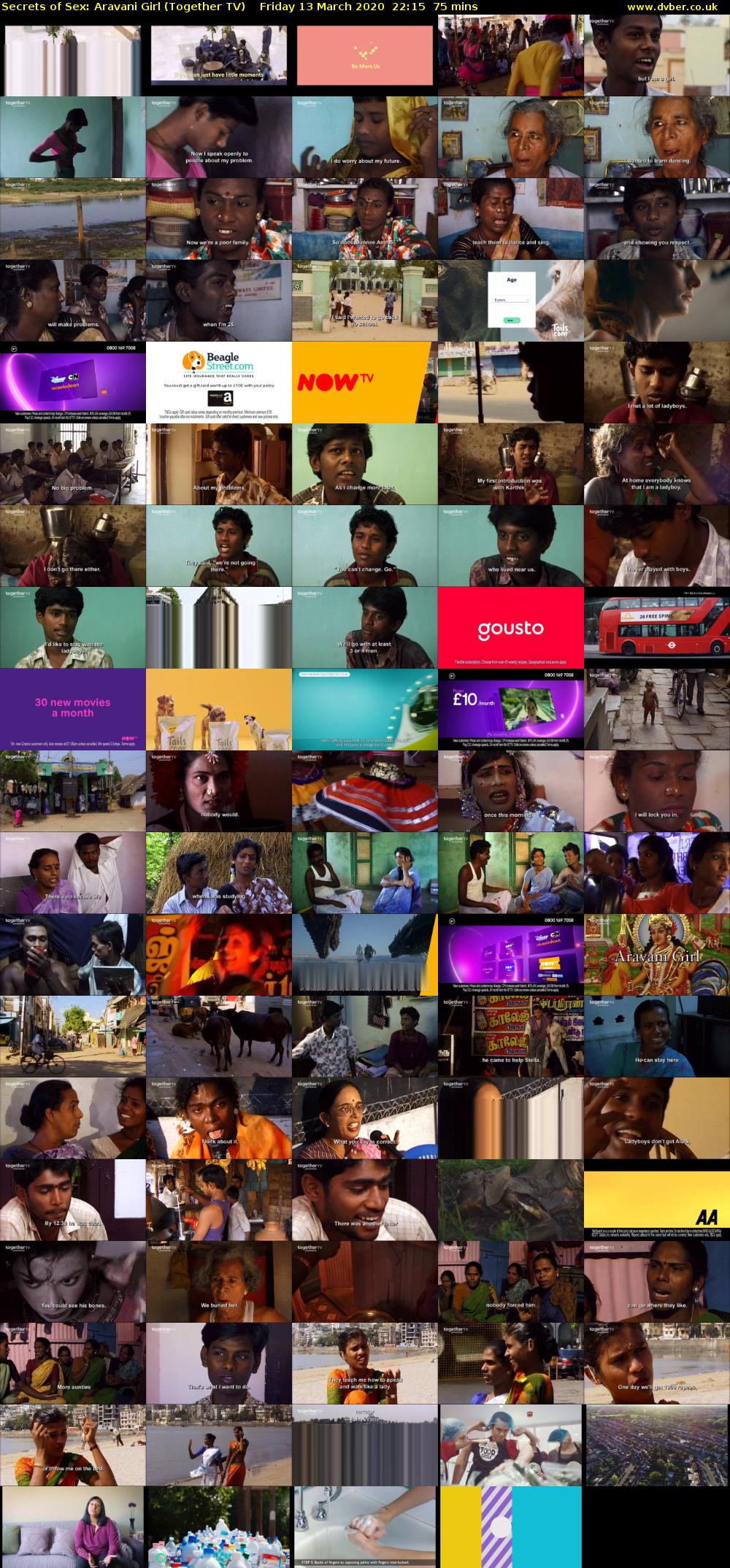 Secrets of Sex: Aravani Girl (Together TV) Friday 13 March 2020 22:15 - 23:30