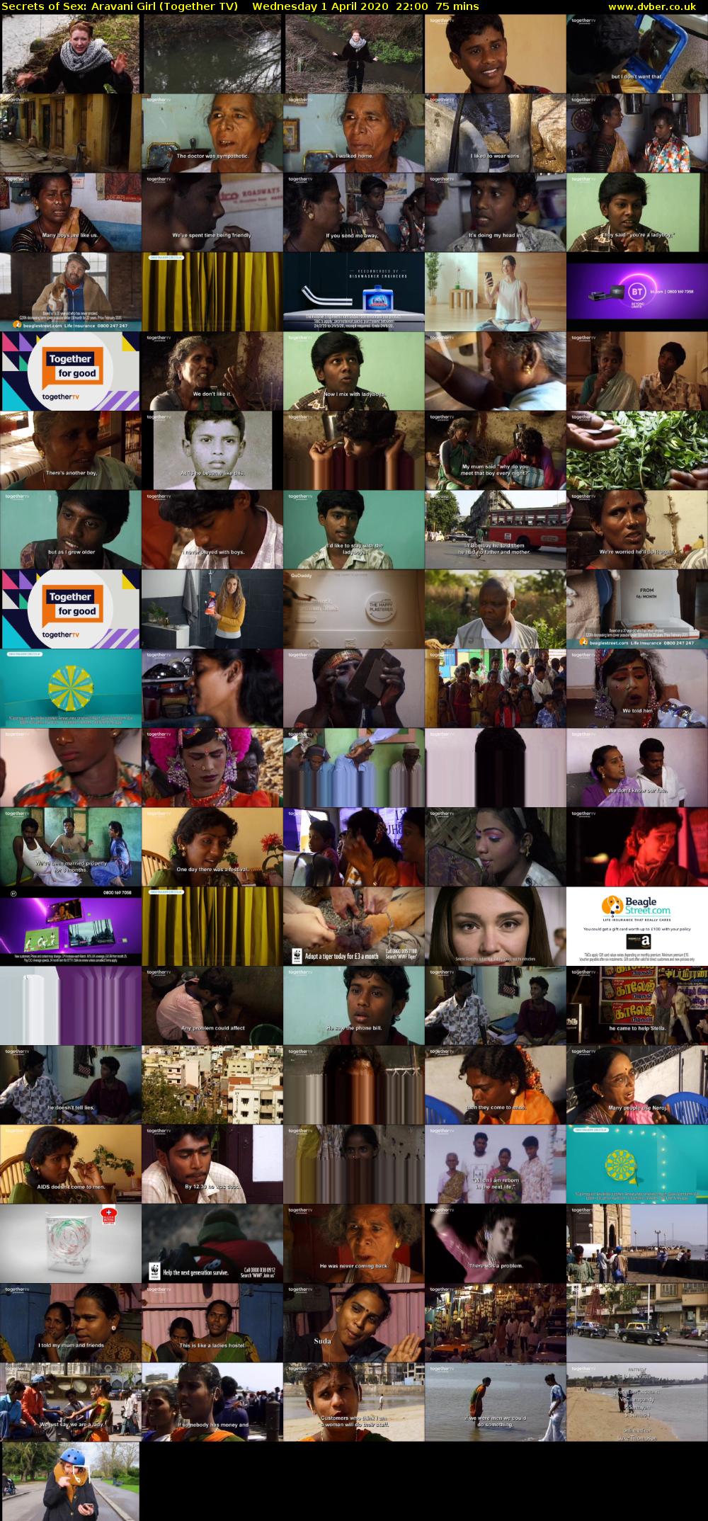 Secrets of Sex: Aravani Girl (Together TV) Wednesday 1 April 2020 22:00 - 23:15
