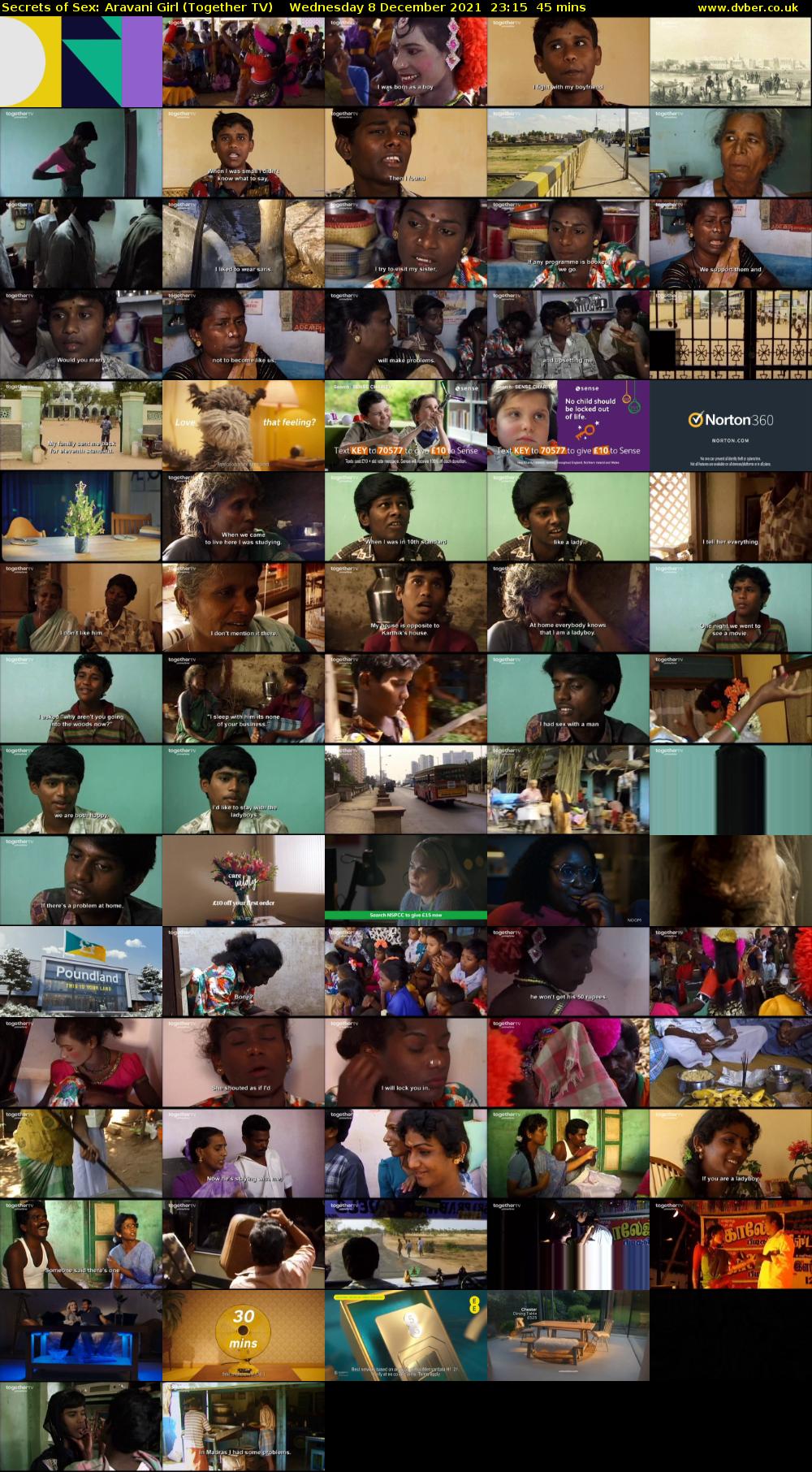 Secrets of Sex: Aravani Girl (Together TV) Wednesday 8 December 2021 23:15 - 00:00