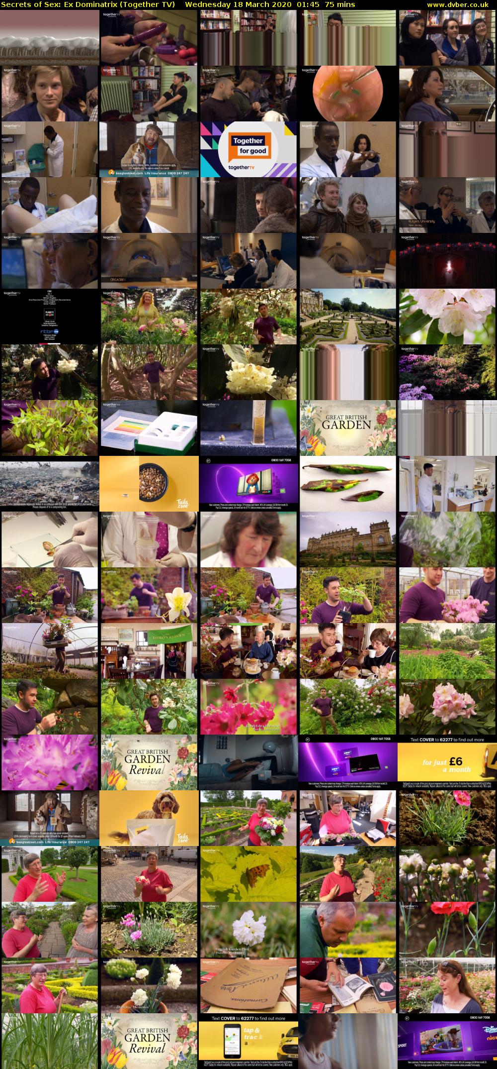 Secrets of Sex: Ex Dominatrix (Together TV) Wednesday 18 March 2020 01:45 - 03:00