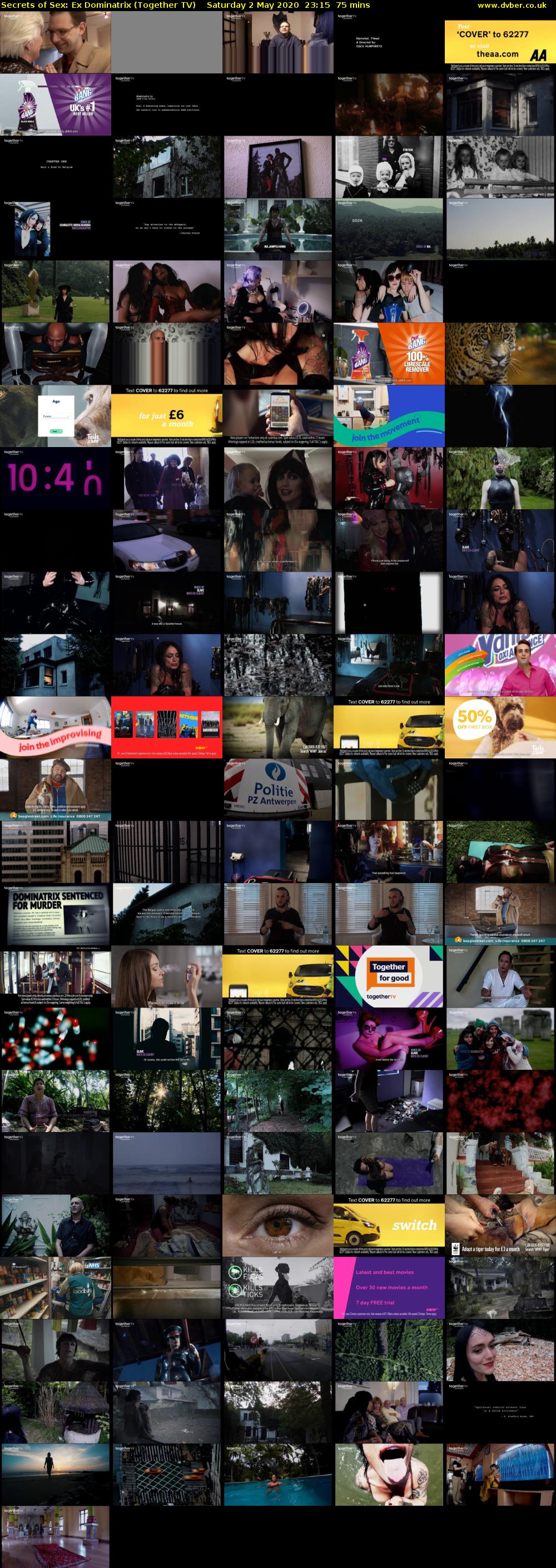 Secrets of Sex: Ex Dominatrix (Together TV) Saturday 2 May 2020 23:15 - 00:30