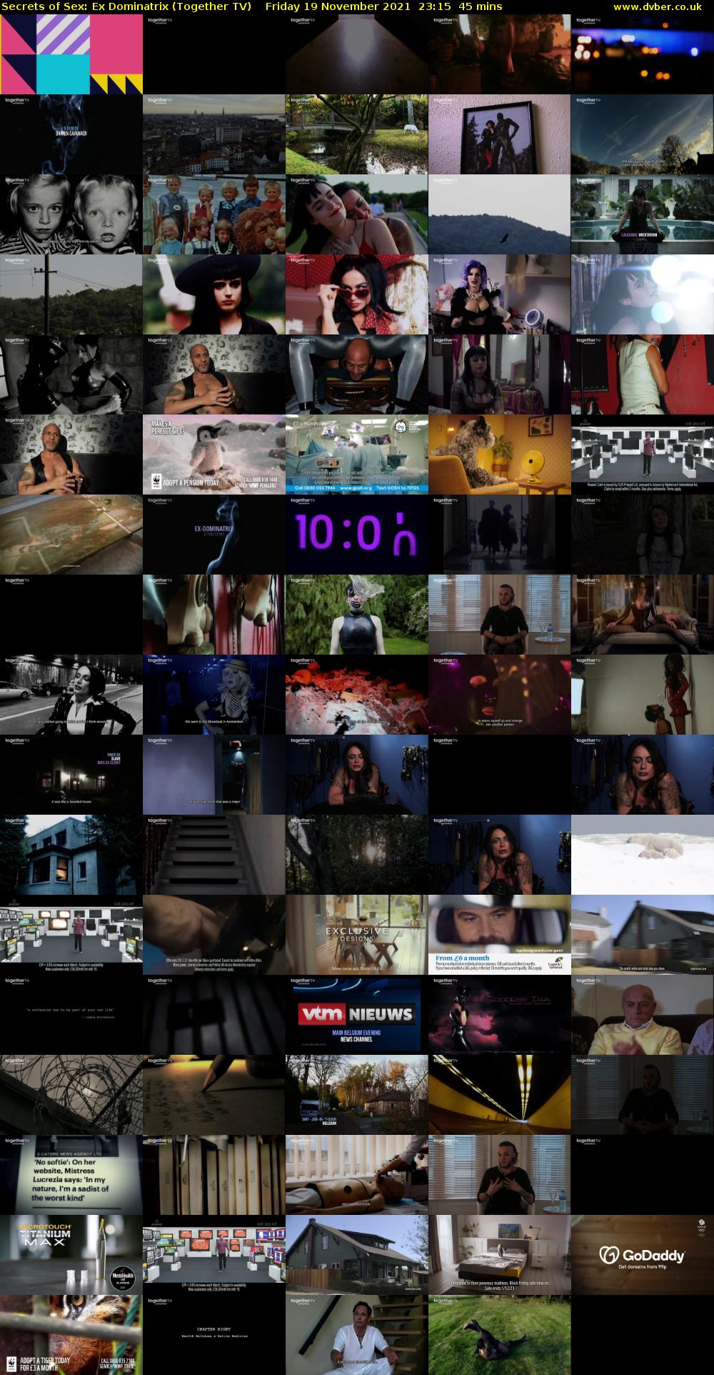 Secrets of Sex: Ex Dominatrix (Together TV) Friday 19 November 2021 23:15 - 00:00