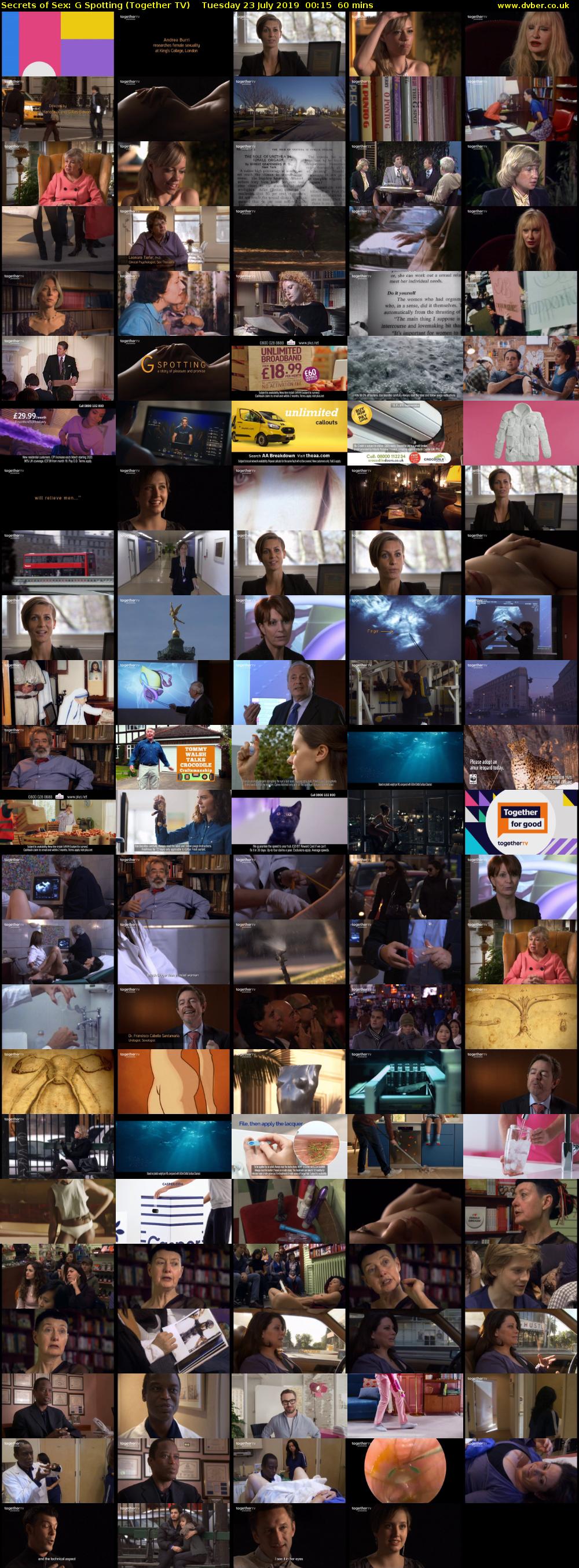Secrets of Sex: G Spotting (Together TV) Tuesday 23 July 2019 00:15 - 01:15