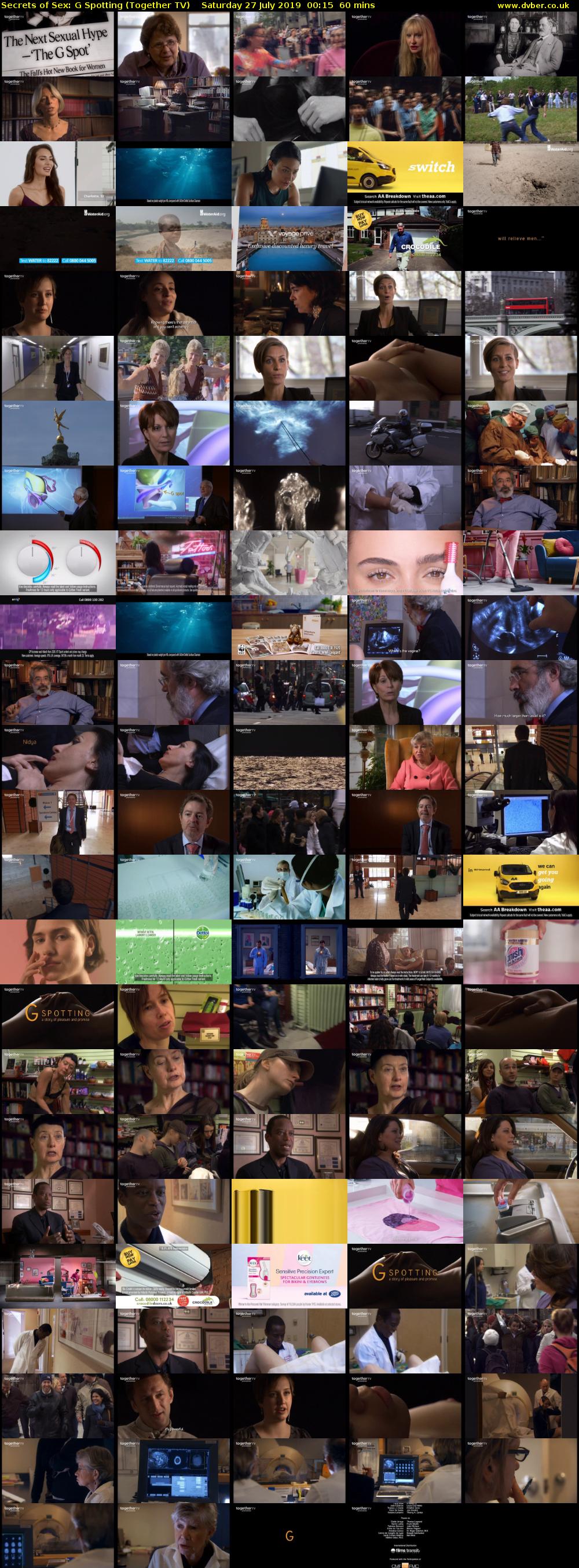 Secrets of Sex: G Spotting (Together TV) Saturday 27 July 2019 00:15 - 01:15
