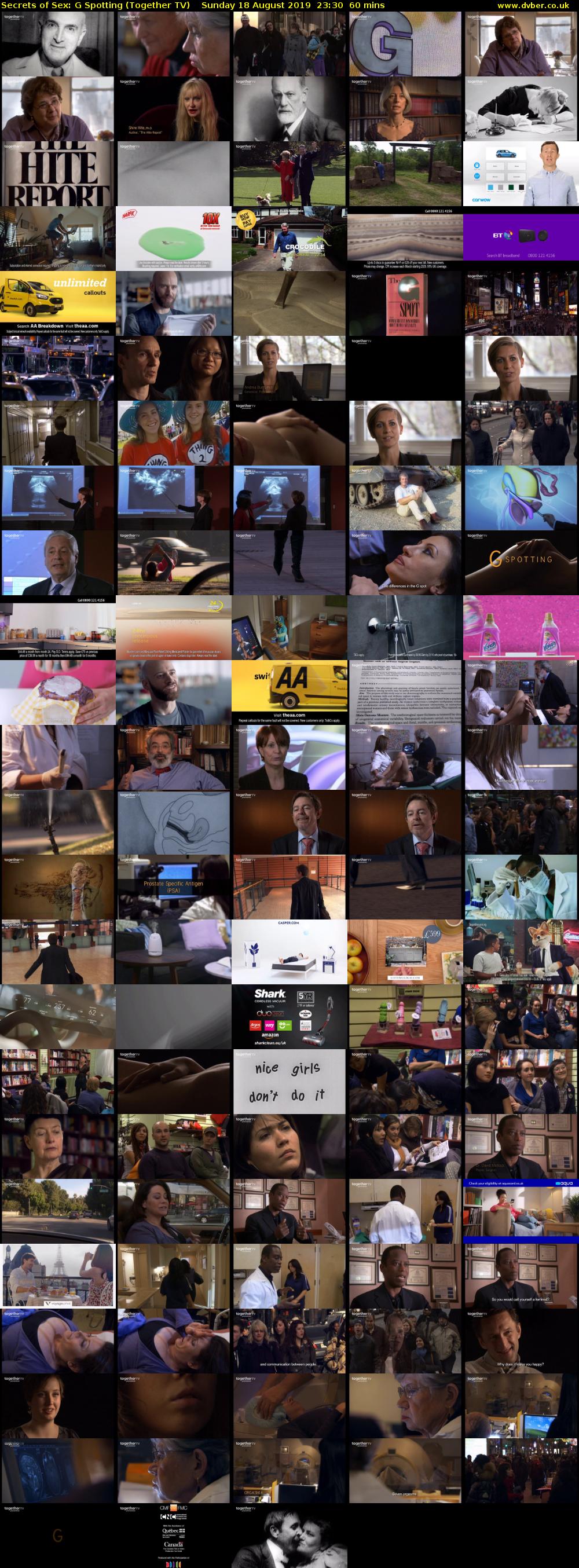 Secrets of Sex: G Spotting (Together TV) Sunday 18 August 2019 23:30 - 00:30