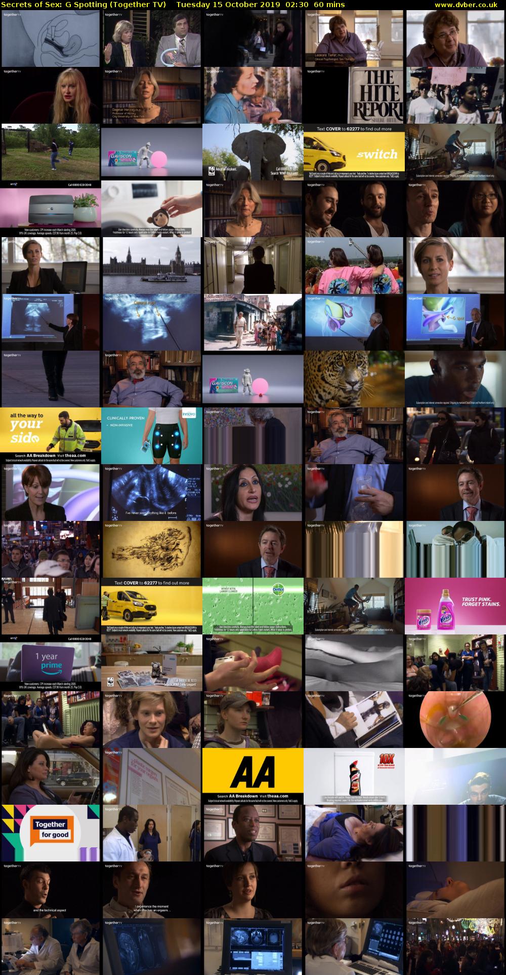 Secrets of Sex: G Spotting (Together TV) Tuesday 15 October 2019 02:30 - 03:30