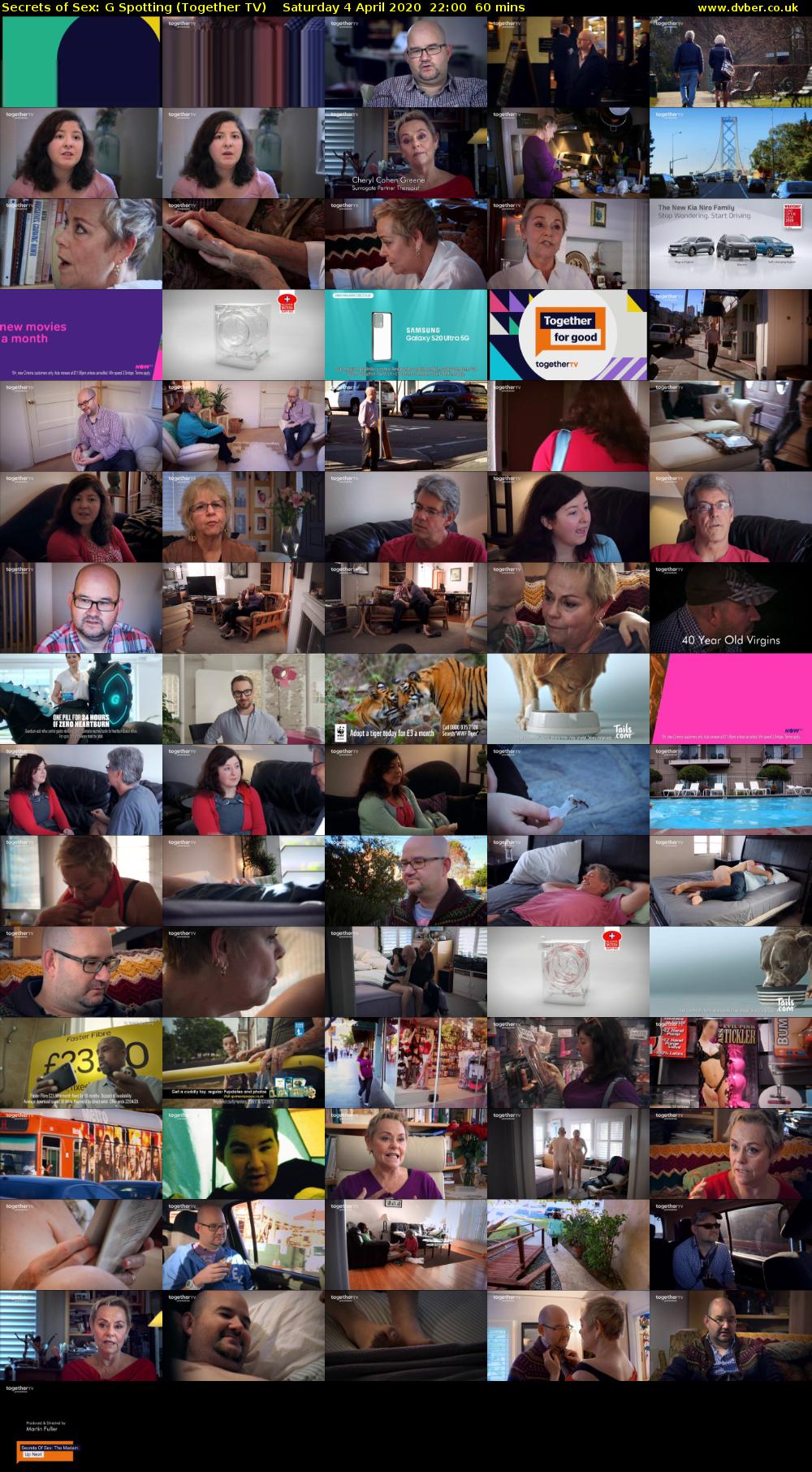 Secrets of Sex: G Spotting (Together TV) Saturday 4 April 2020 22:00 - 23:00