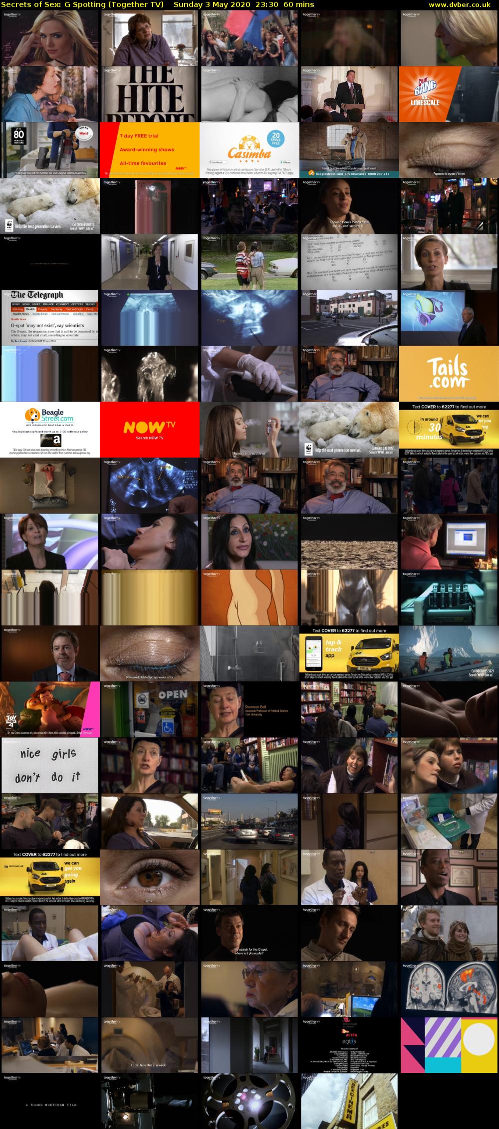 Secrets of Sex: G Spotting (Together TV) Sunday 3 May 2020 23:30 - 00:30