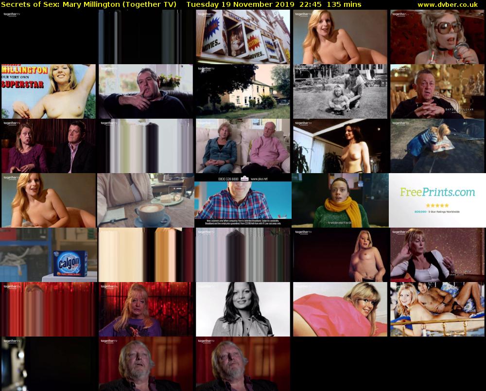 Secrets of Sex: Mary Millington (Together TV) Tuesday 19 November 2019 22:45 - 01:00