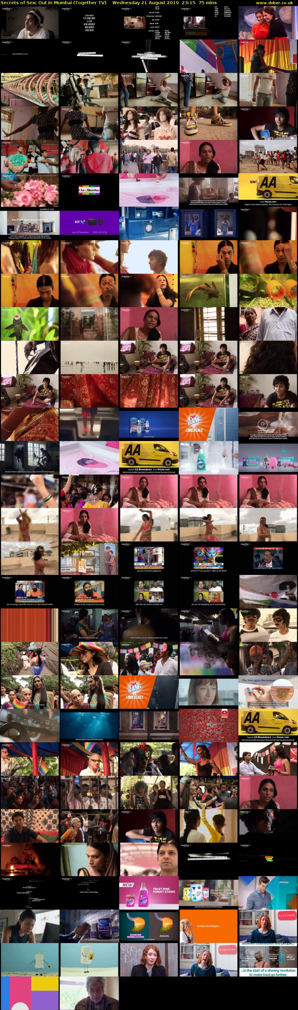Secrets of Sex: Out in Mumbai (Together TV) Wednesday 21 August 2019 23:15 - 00:30