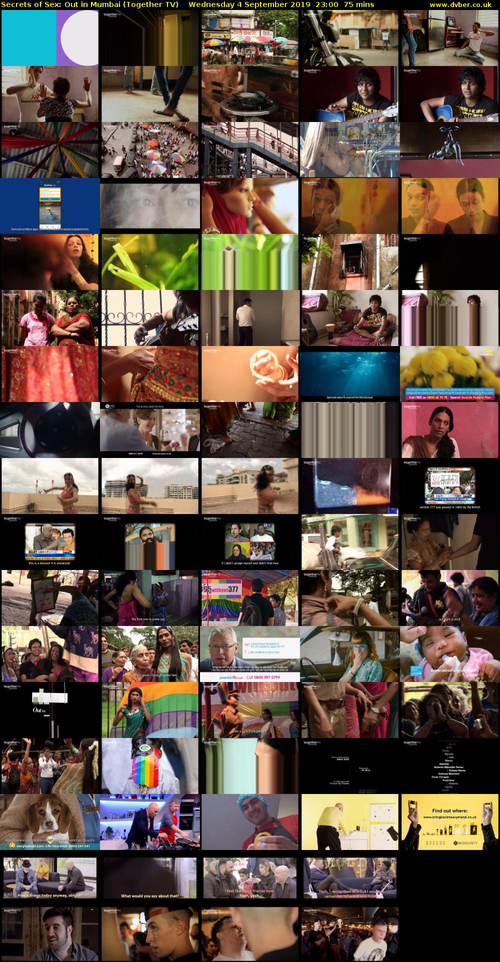 Secrets of Sex: Out in Mumbai (Together TV) Wednesday 4 September 2019 23:00 - 00:15