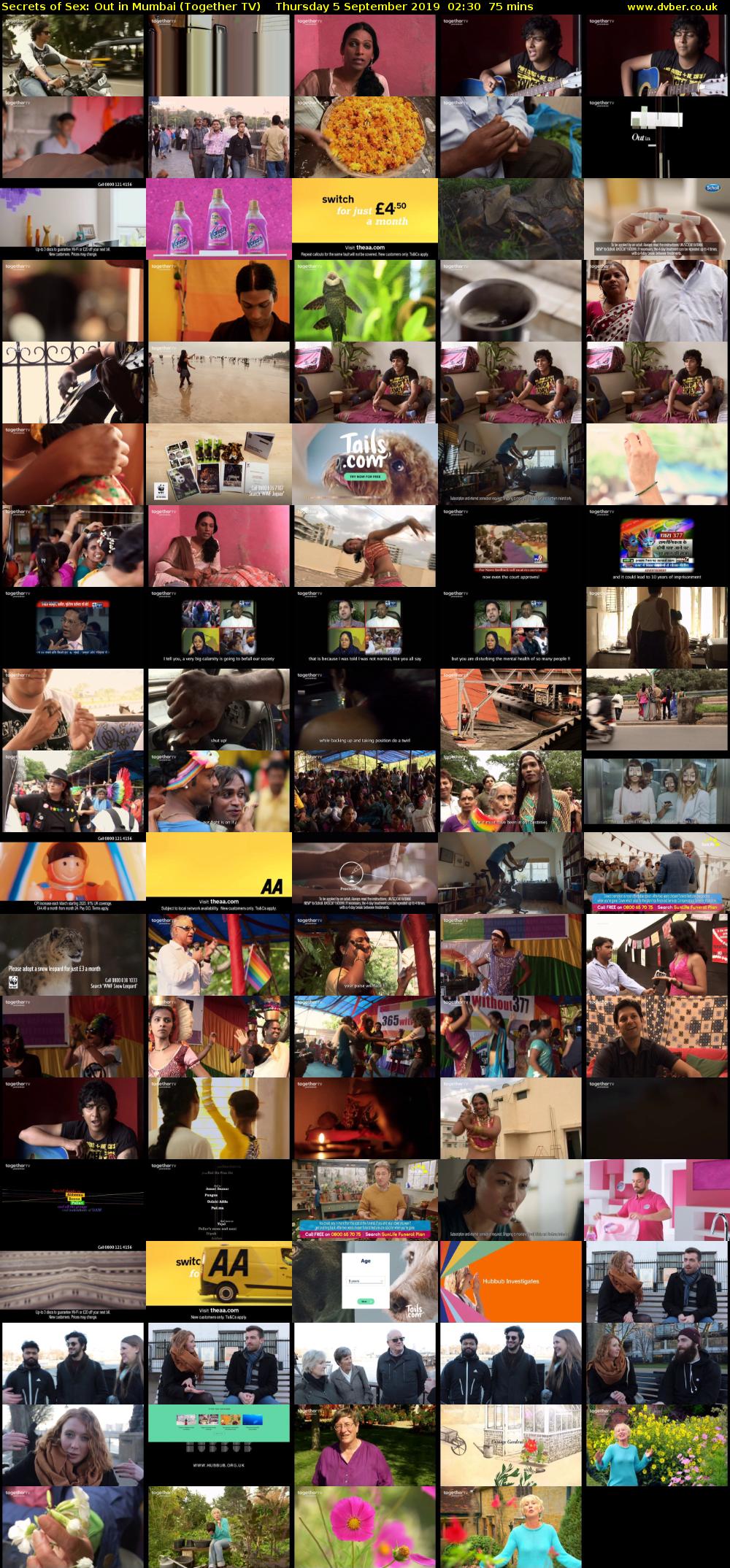 Secrets of Sex: Out in Mumbai (Together TV) Thursday 5 September 2019 02:30 - 03:45