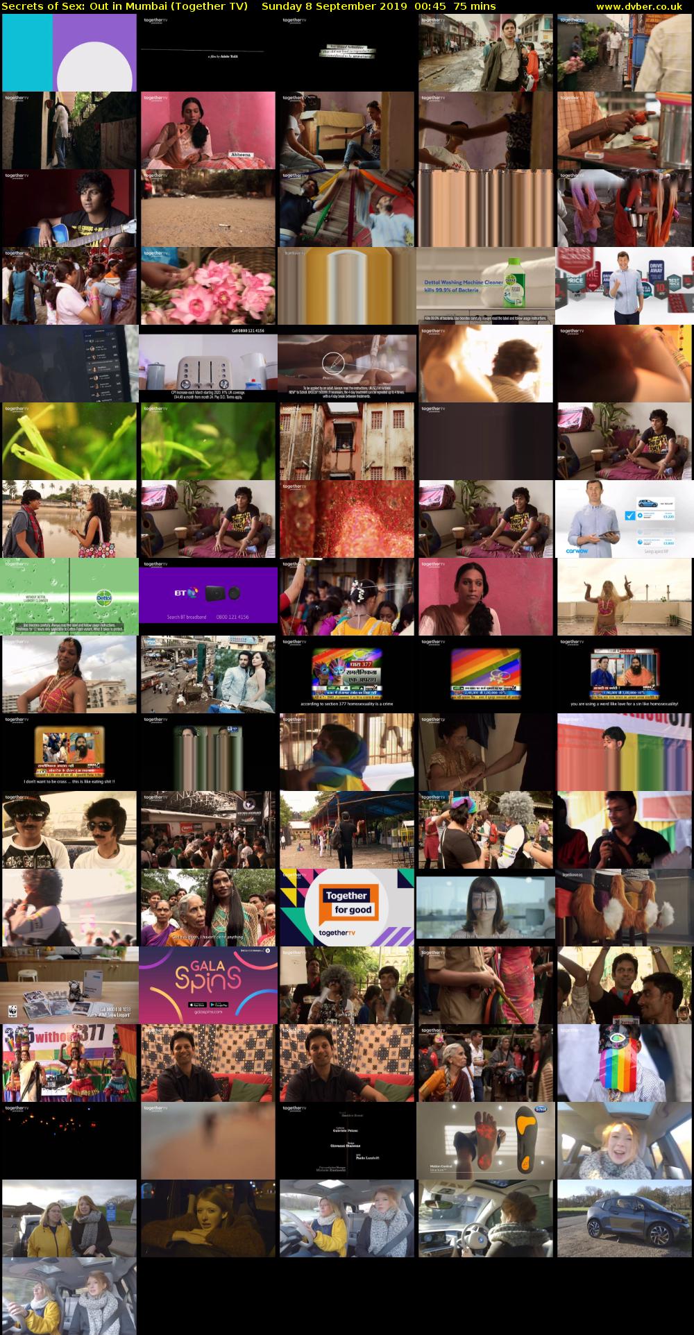 Secrets of Sex: Out in Mumbai (Together TV) Sunday 8 September 2019 00:45 - 02:00