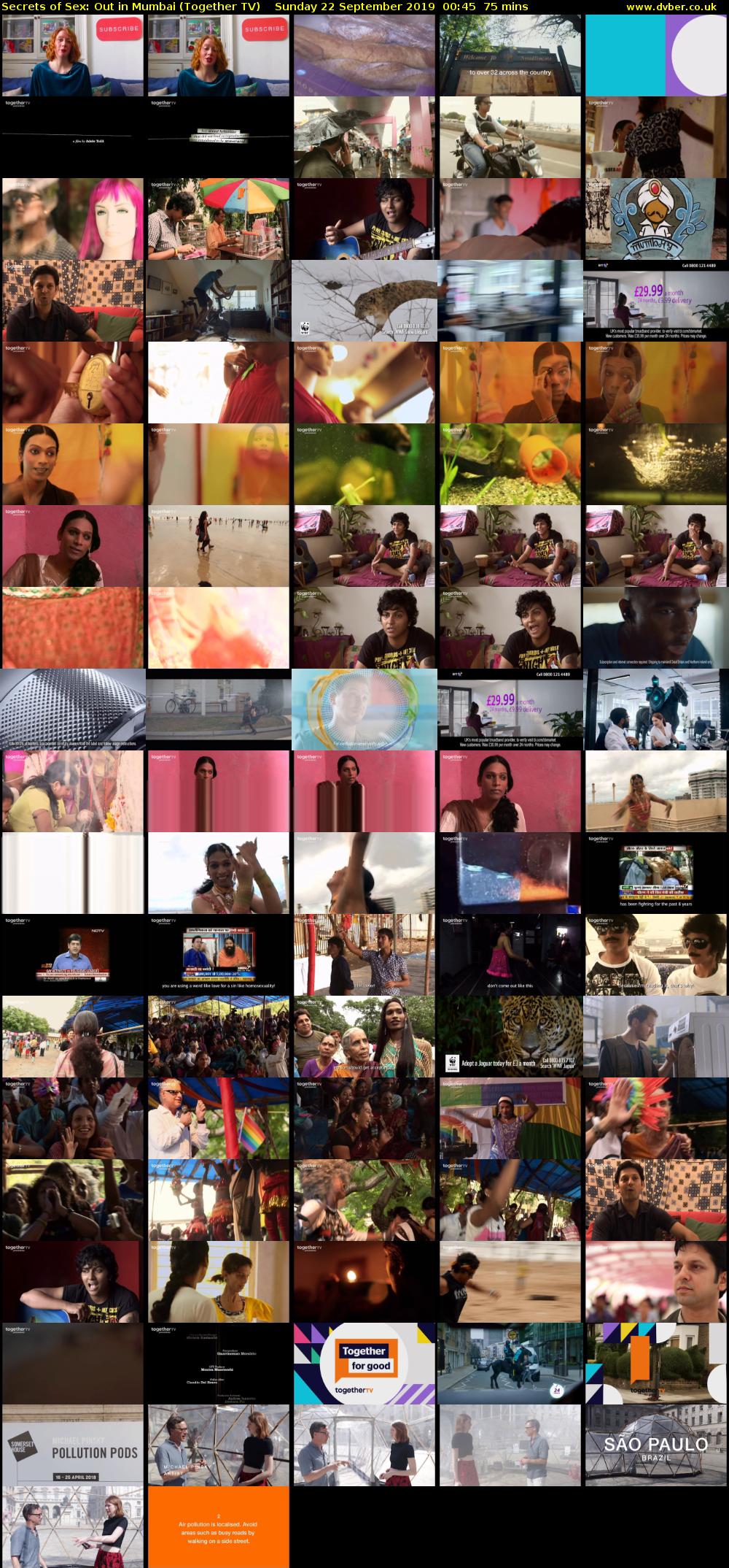 Secrets of Sex: Out in Mumbai (Together TV) Sunday 22 September 2019 00:45 - 02:00