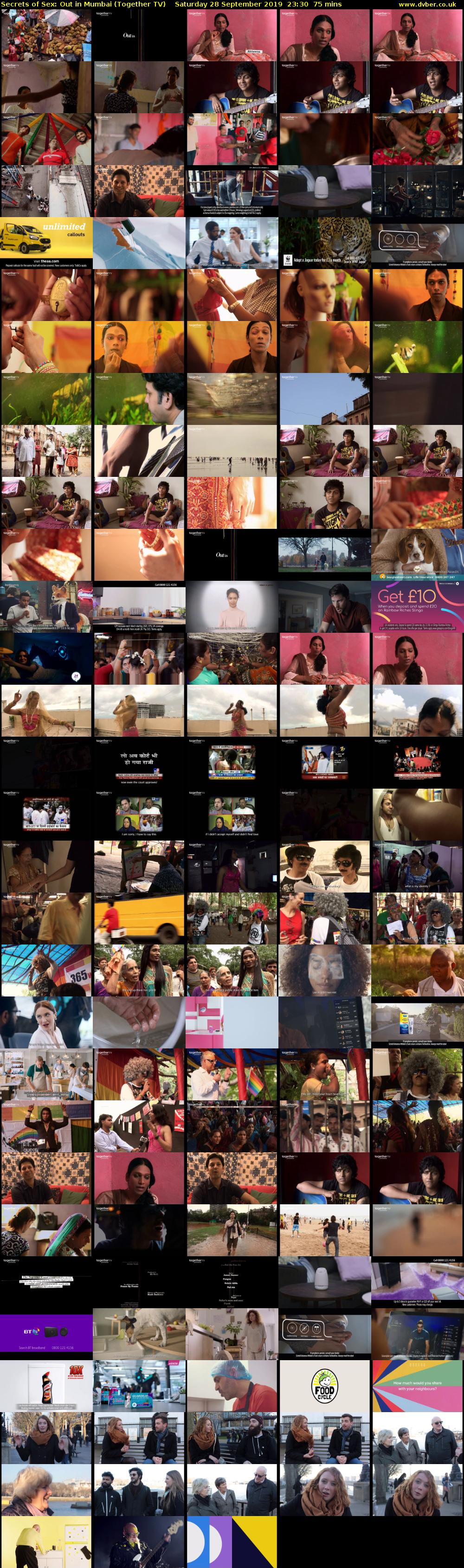 Secrets of Sex: Out in Mumbai (Together TV) Saturday 28 September 2019 23:30 - 00:45