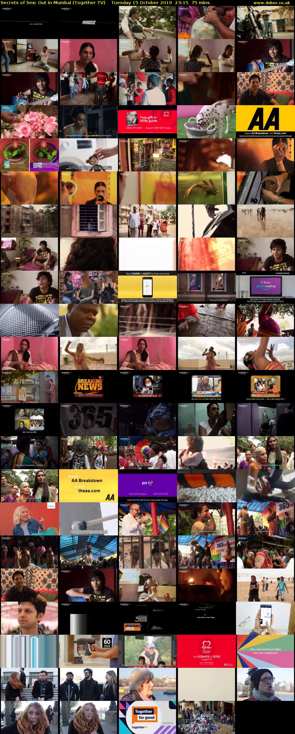 Secrets of Sex: Out in Mumbai (Together TV) Tuesday 15 October 2019 23:15 - 00:30