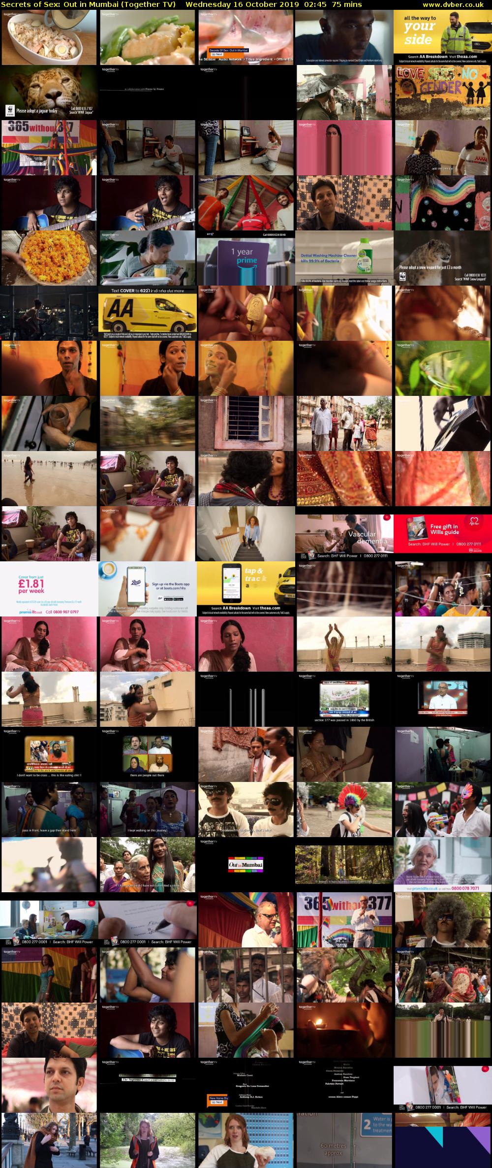 Secrets of Sex: Out in Mumbai (Together TV) Wednesday 16 October 2019 02:45 - 04:00
