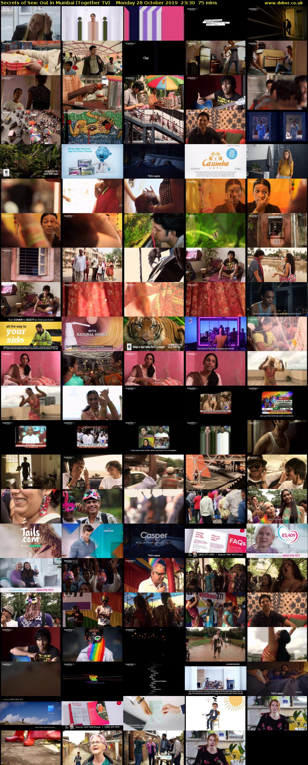 Secrets of Sex: Out in Mumbai (Together TV) Monday 28 October 2019 23:30 - 00:45
