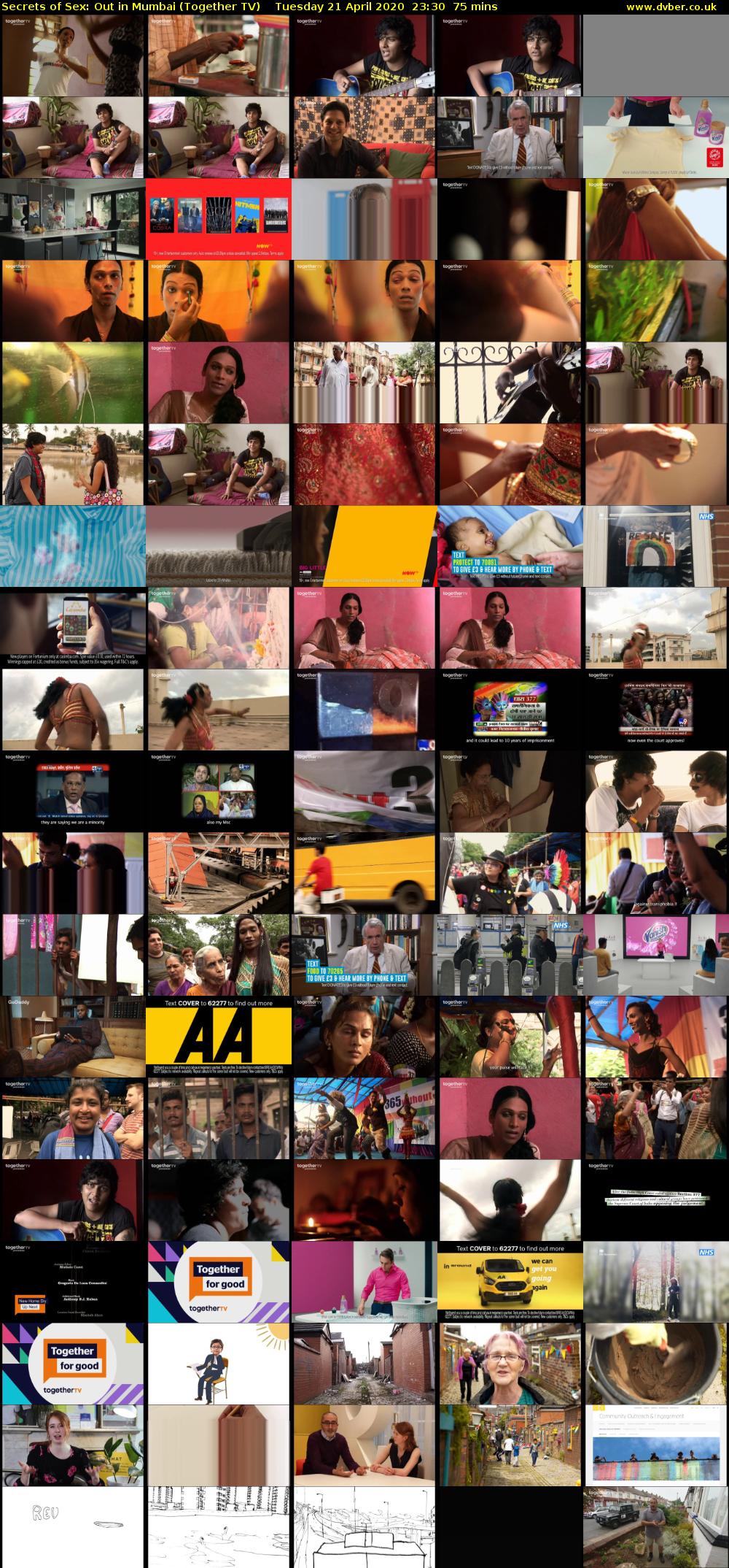 Secrets of Sex: Out in Mumbai (Together TV) Tuesday 21 April 2020 23:30 - 00:45