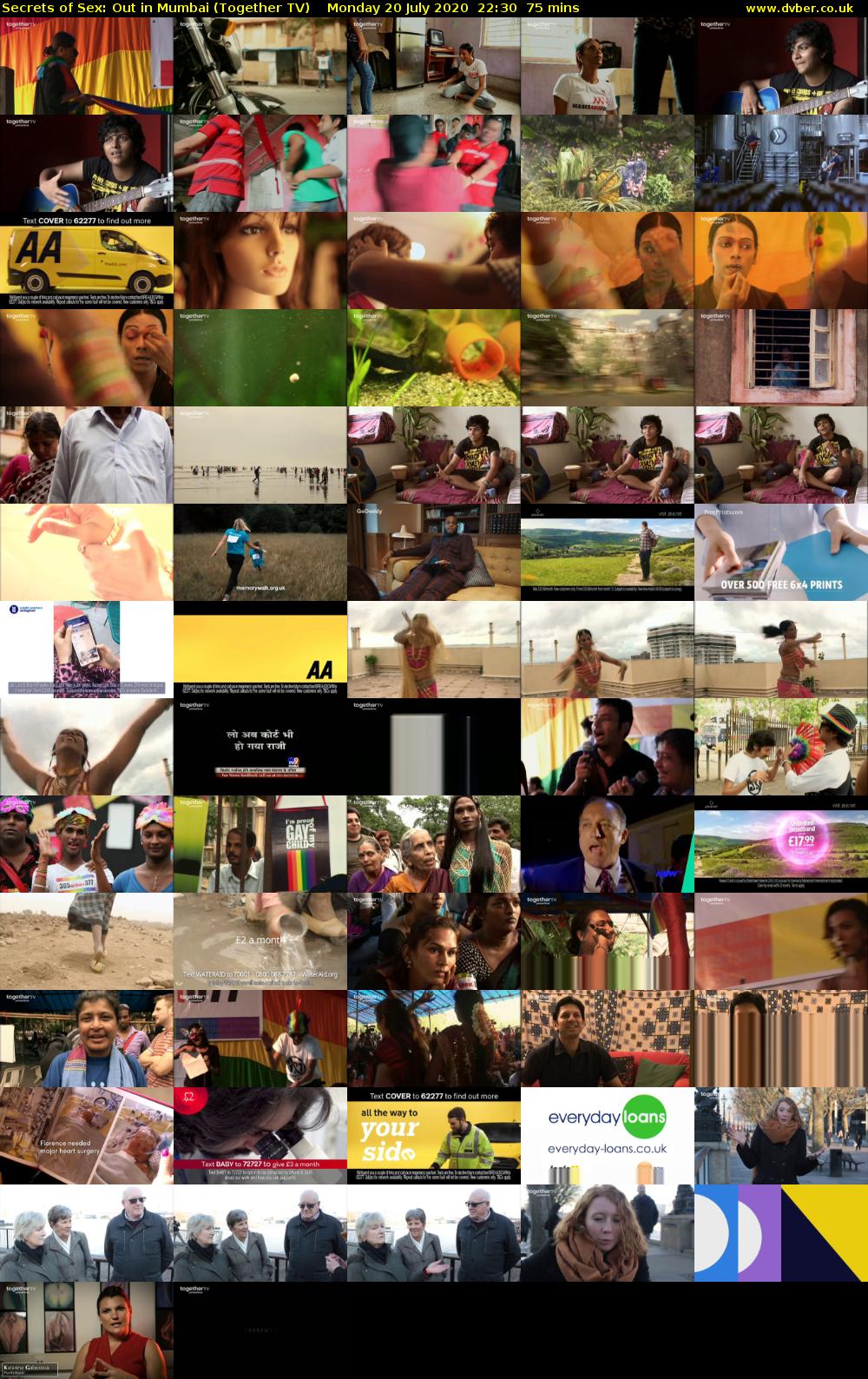 Secrets of Sex: Out in Mumbai (Together TV) Monday 20 July 2020 22:30 - 23:45
