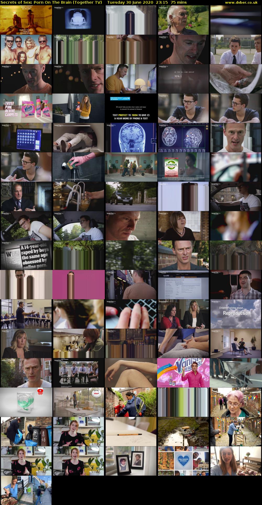 Secrets of Sex: Porn On The Brain (Together TV) Tuesday 30 June 2020 23:15 - 00:30