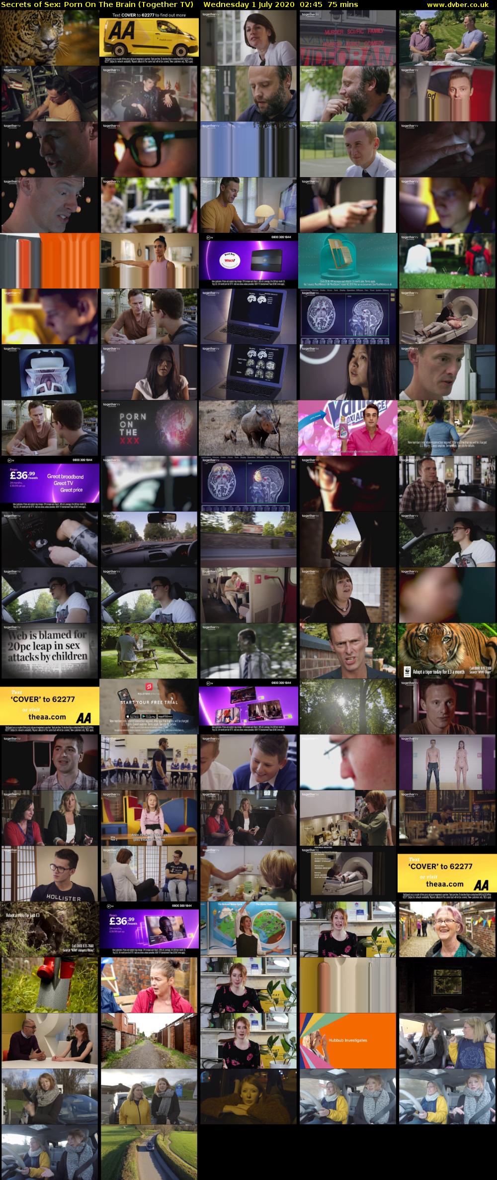 Secrets of Sex: Porn On The Brain (Together TV) Wednesday 1 July 2020 02:45 - 04:00