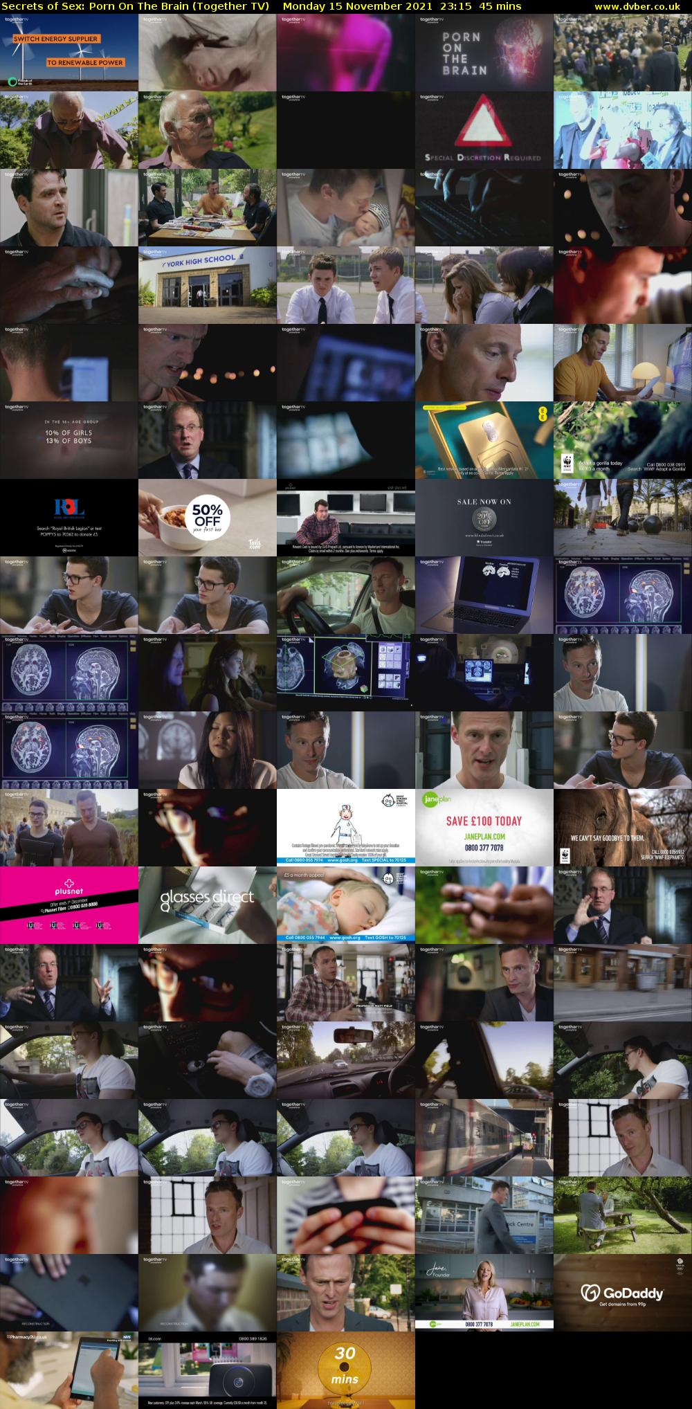 Secrets of Sex: Porn On The Brain (Together TV) Monday 15 November 2021 23:15 - 00:00