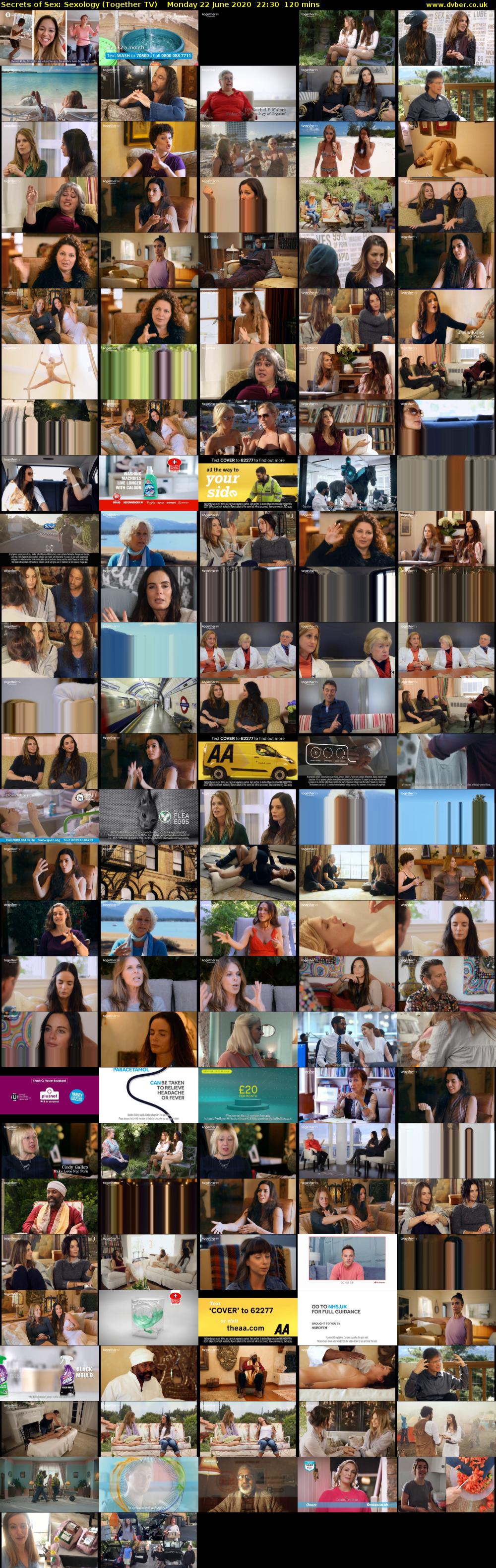 Secrets of Sex: Sexology (Together TV) Monday 22 June 2020 22:30 - 00:30