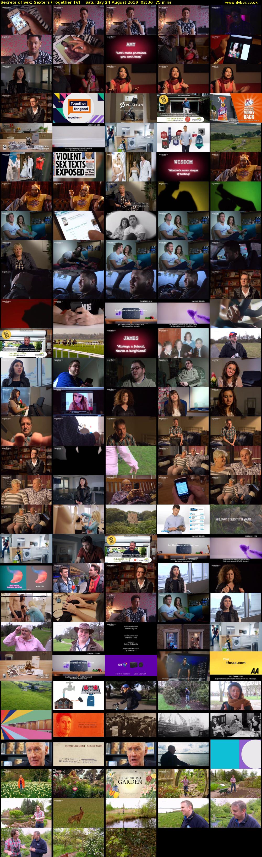 Secrets of Sex: Sexters (Together TV) Saturday 24 August 2019 02:30 - 03:45