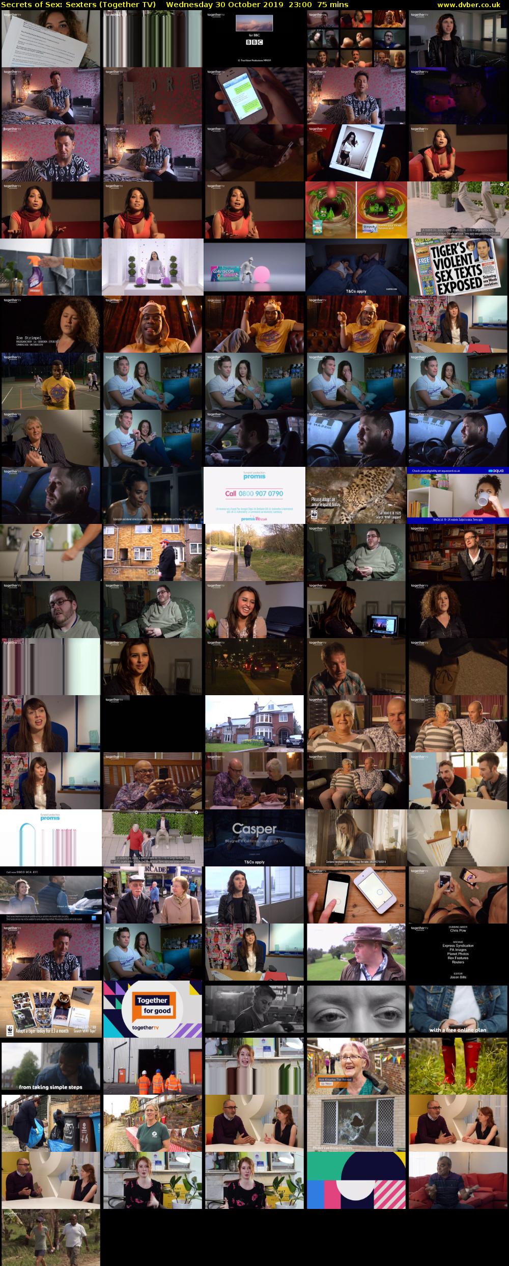 Secrets of Sex: Sexters (Together TV) Wednesday 30 October 2019 23:00 - 00:15