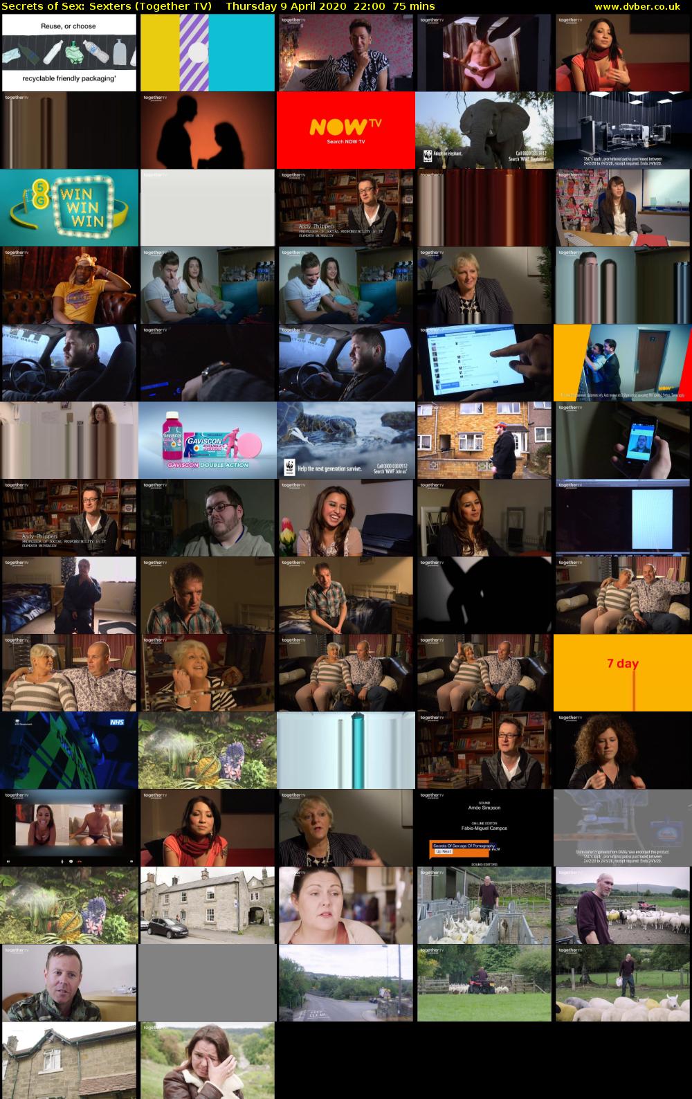 Secrets of Sex: Sexters (Together TV) Thursday 9 April 2020 22:00 - 23:15