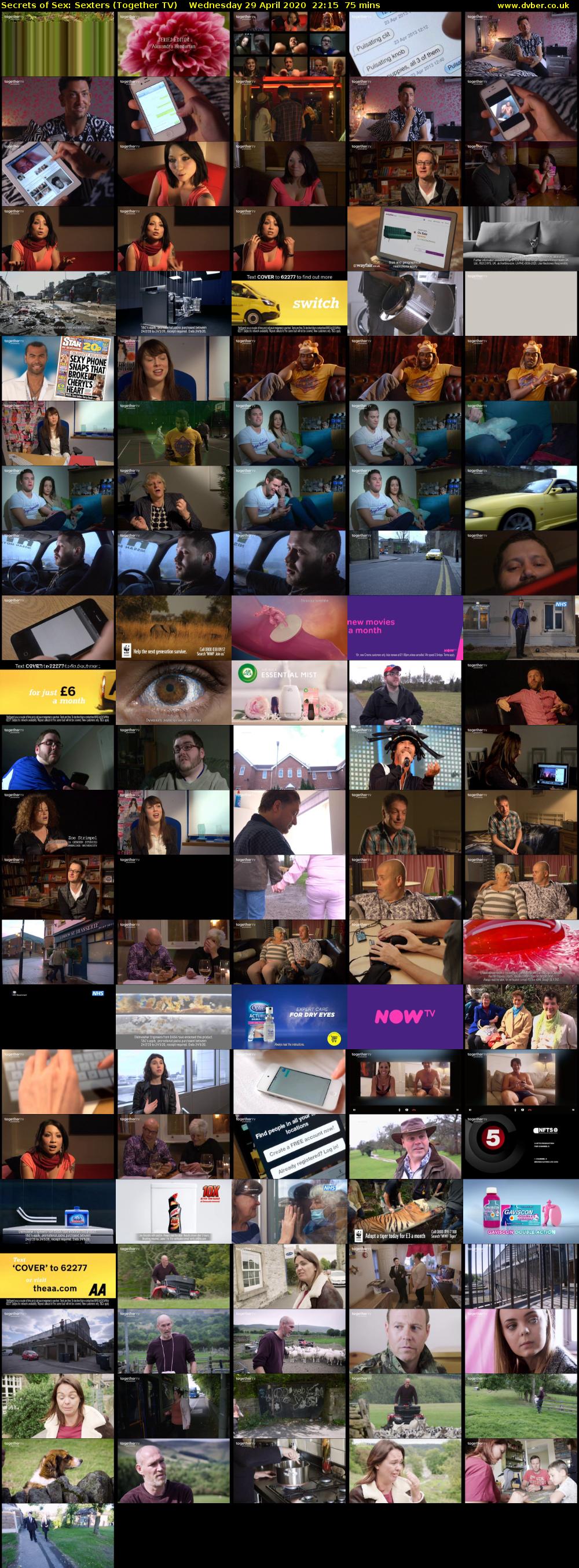 Secrets of Sex: Sexters (Together TV) Wednesday 29 April 2020 22:15 - 23:30