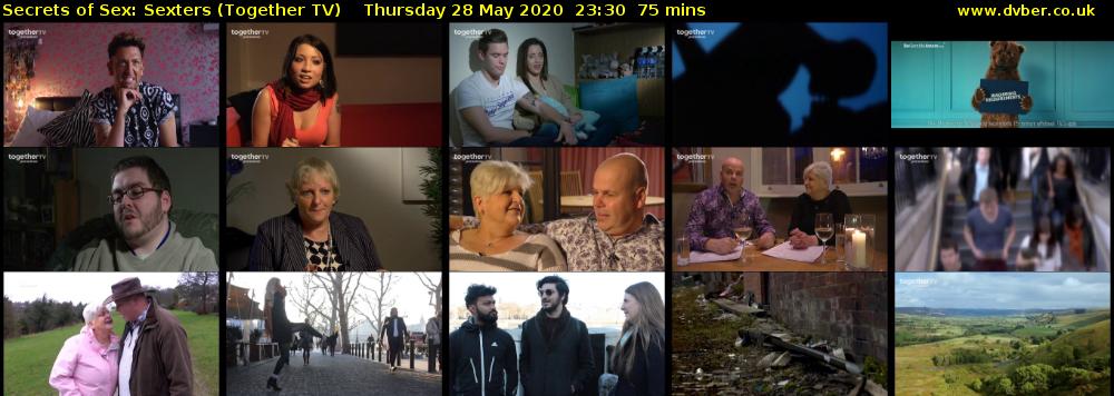 Secrets of Sex: Sexters (Together TV) Thursday 28 May 2020 23:30 - 00:45