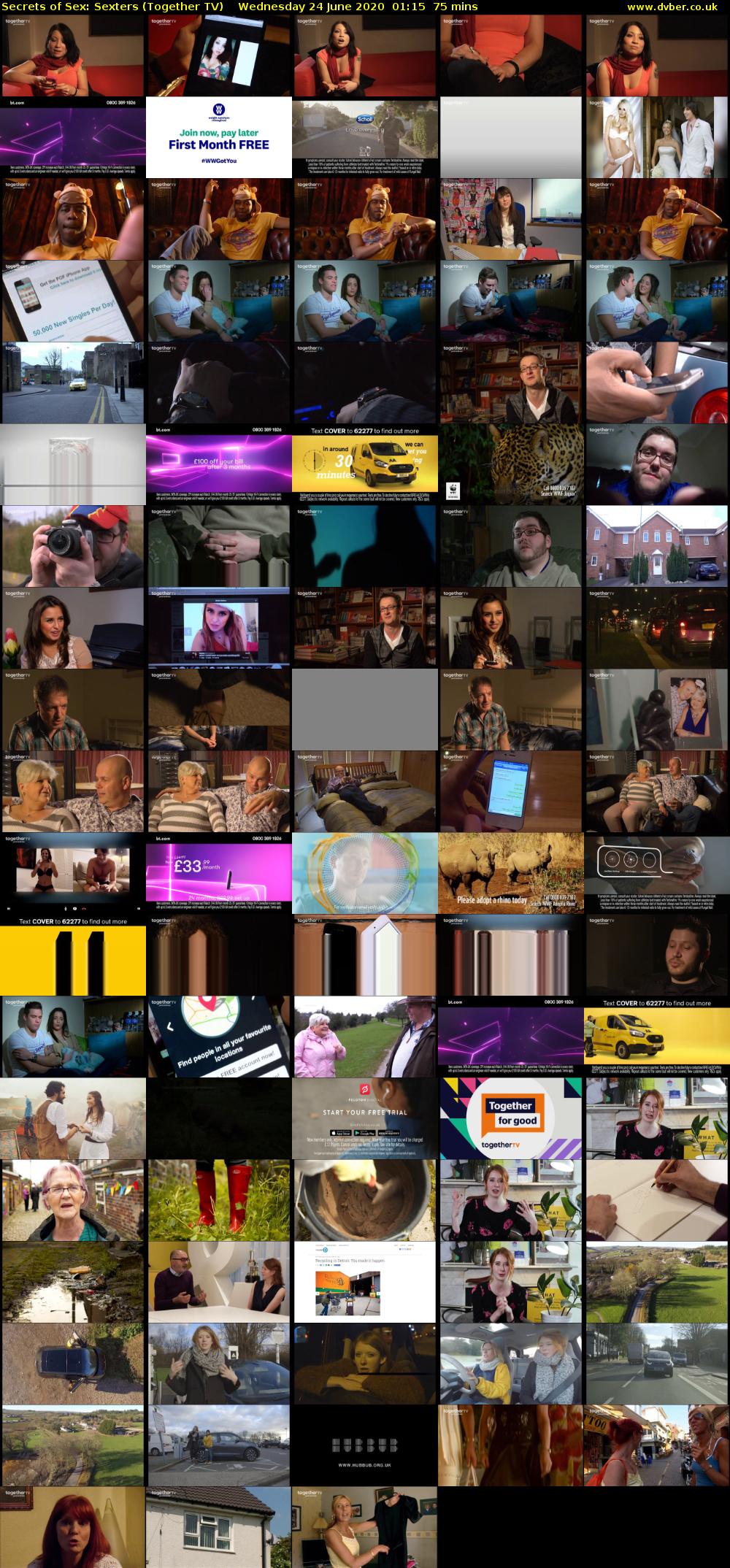 Secrets of Sex: Sexters (Together TV) Wednesday 24 June 2020 01:15 - 02:30
