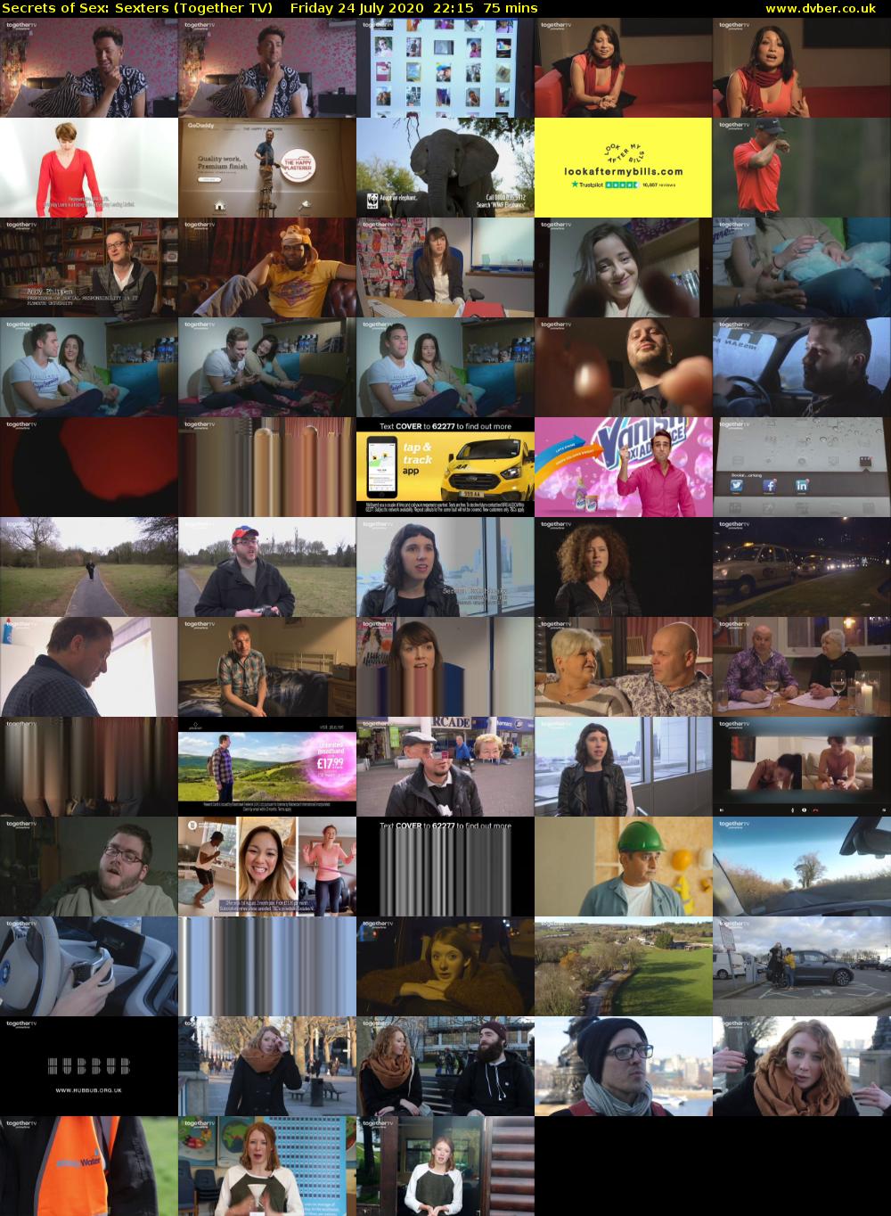Secrets of Sex: Sexters (Together TV) Friday 24 July 2020 22:15 - 23:30