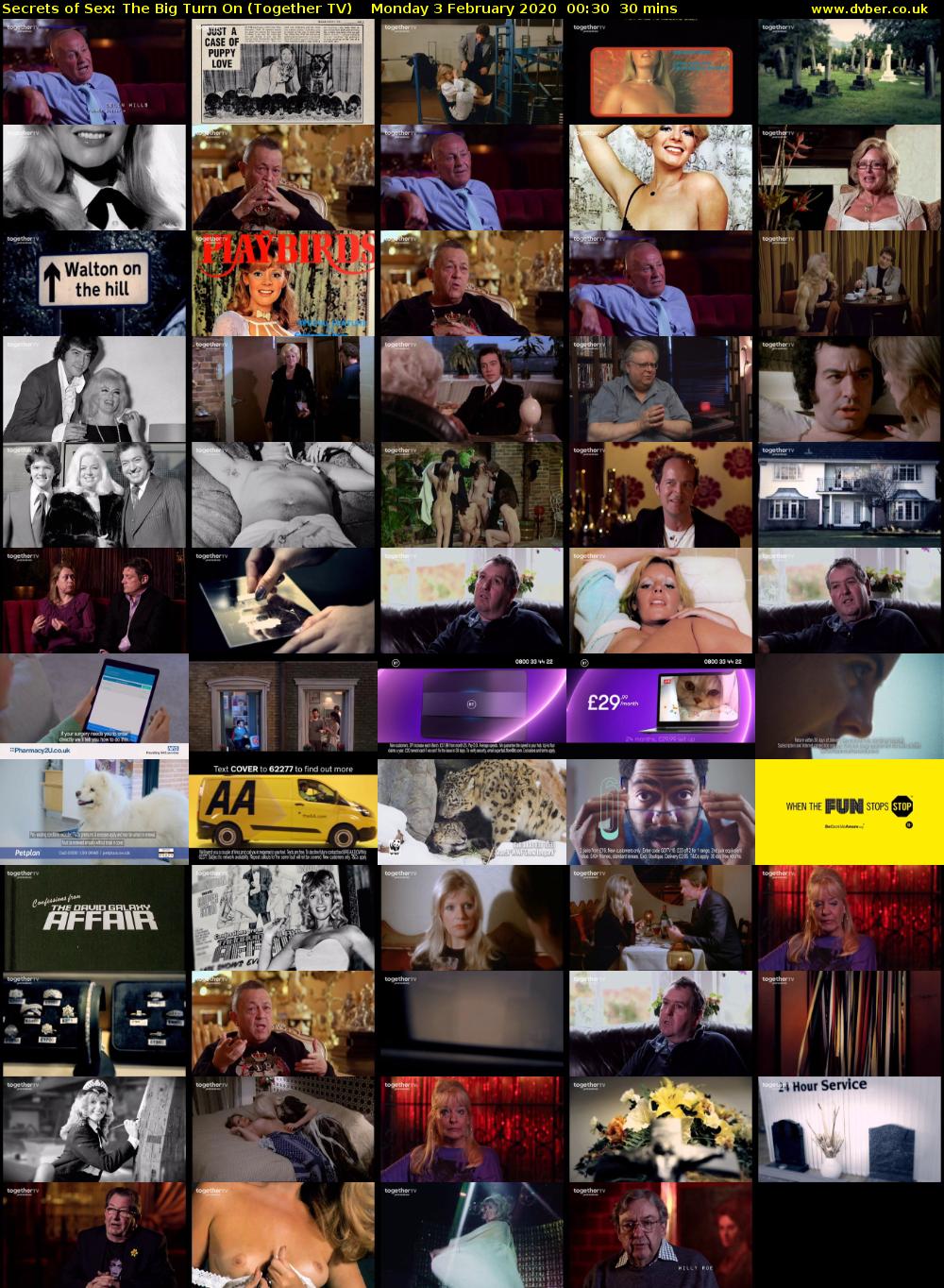 Secrets of Sex: The Big Turn On (Together TV) Monday 3 February 2020 00:30 - 01:00