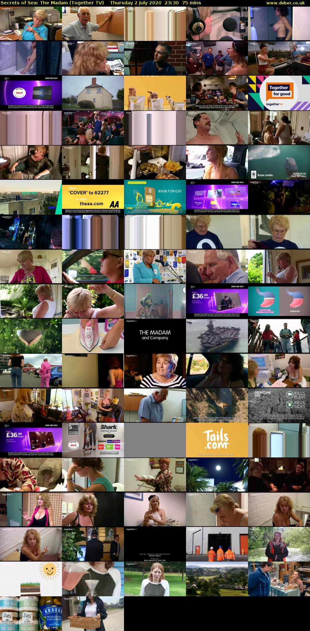 Secrets of Sex: The Madam (Together TV) Thursday 2 July 2020 23:30 - 00:45