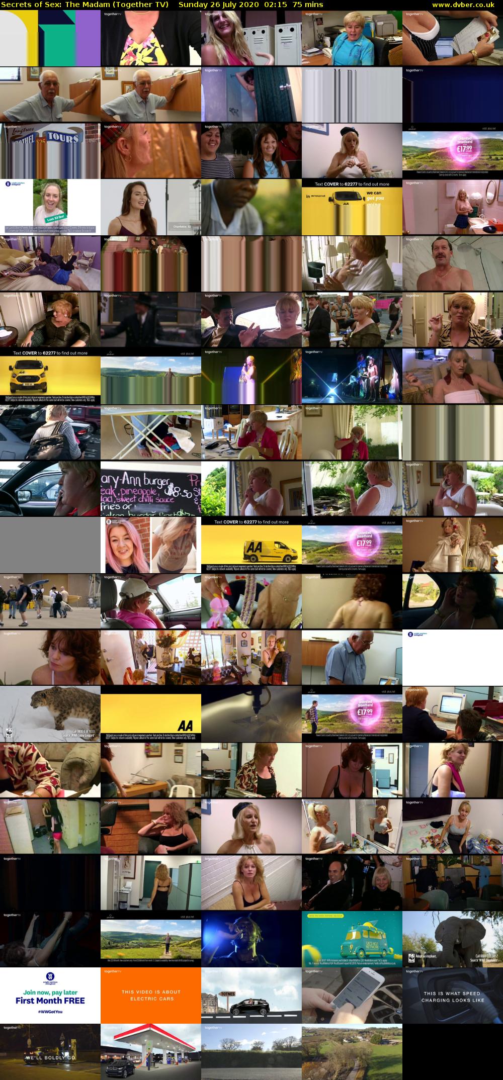 Secrets of Sex: The Madam (Together TV) Sunday 26 July 2020 02:15 - 03:30