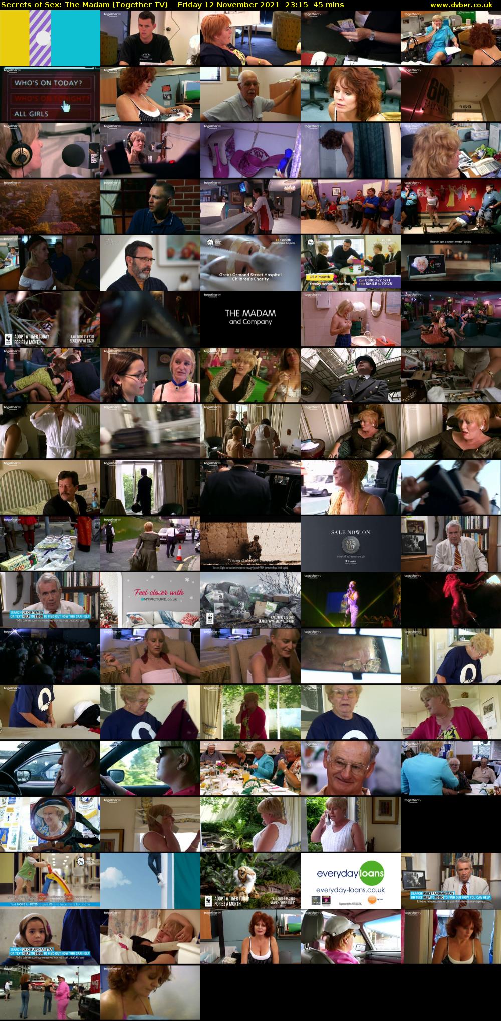 Secrets of Sex: The Madam (Together TV) Friday 12 November 2021 23:15 - 00:00