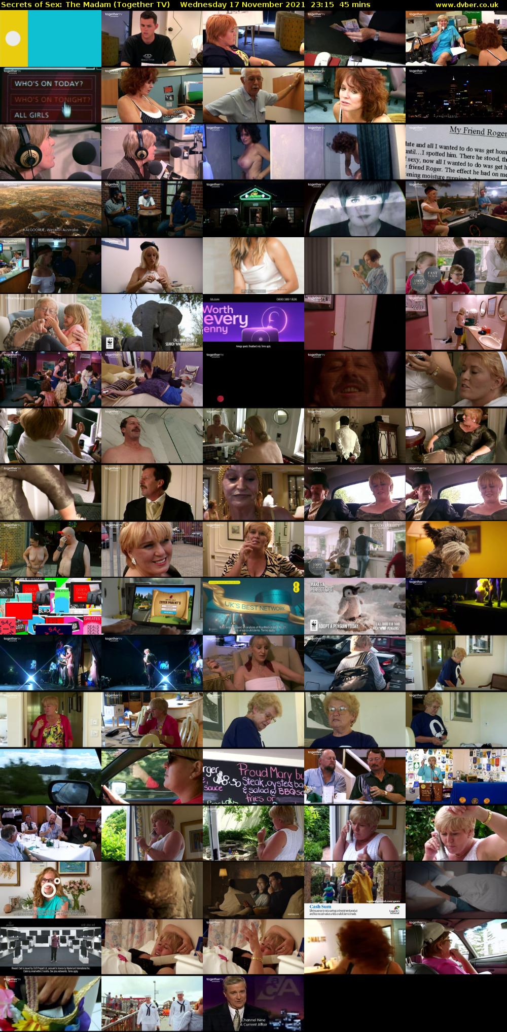 Secrets of Sex: The Madam (Together TV) Wednesday 17 November 2021 23:15 - 00:00