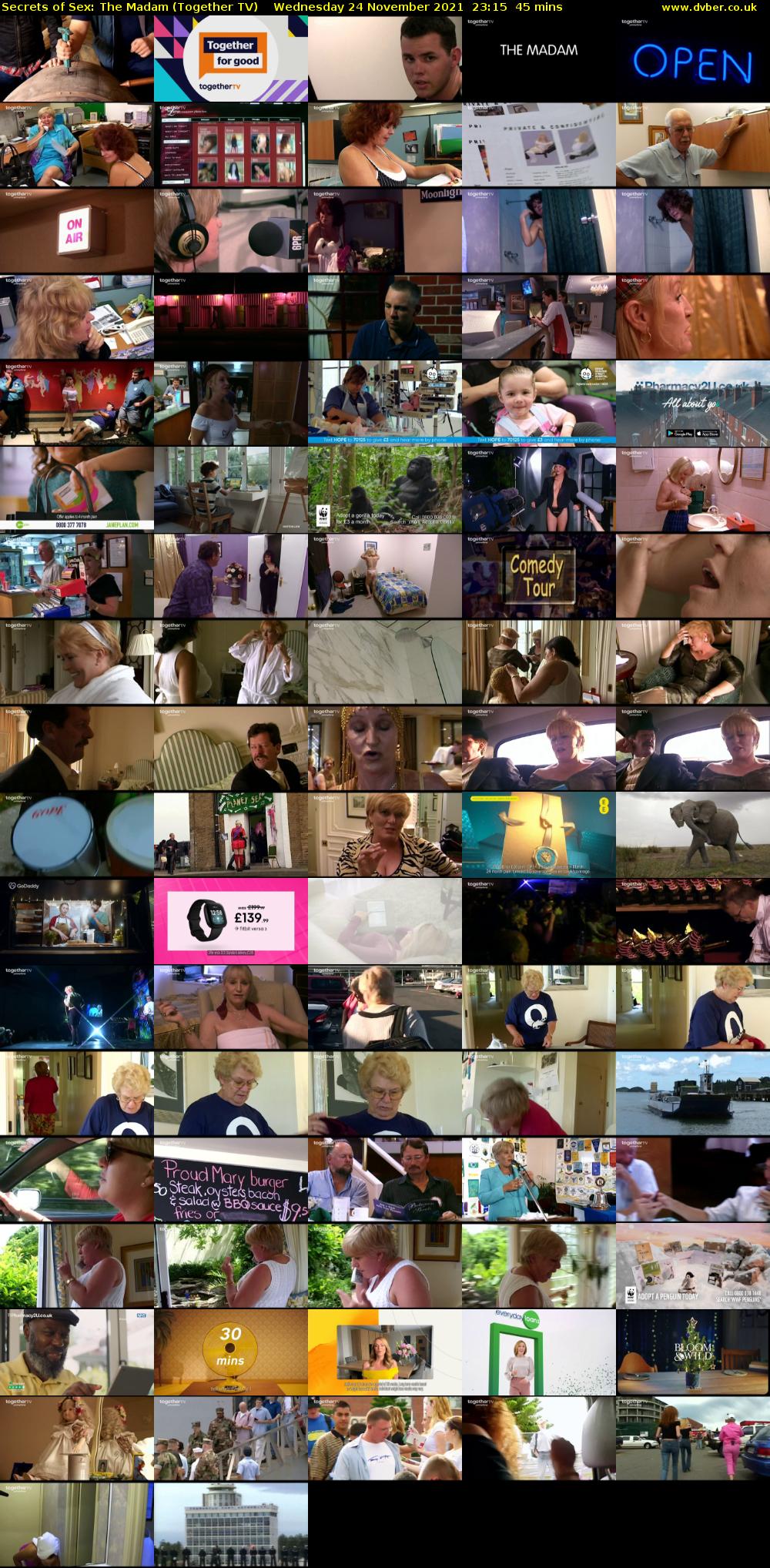 Secrets of Sex: The Madam (Together TV) Wednesday 24 November 2021 23:15 - 00:00