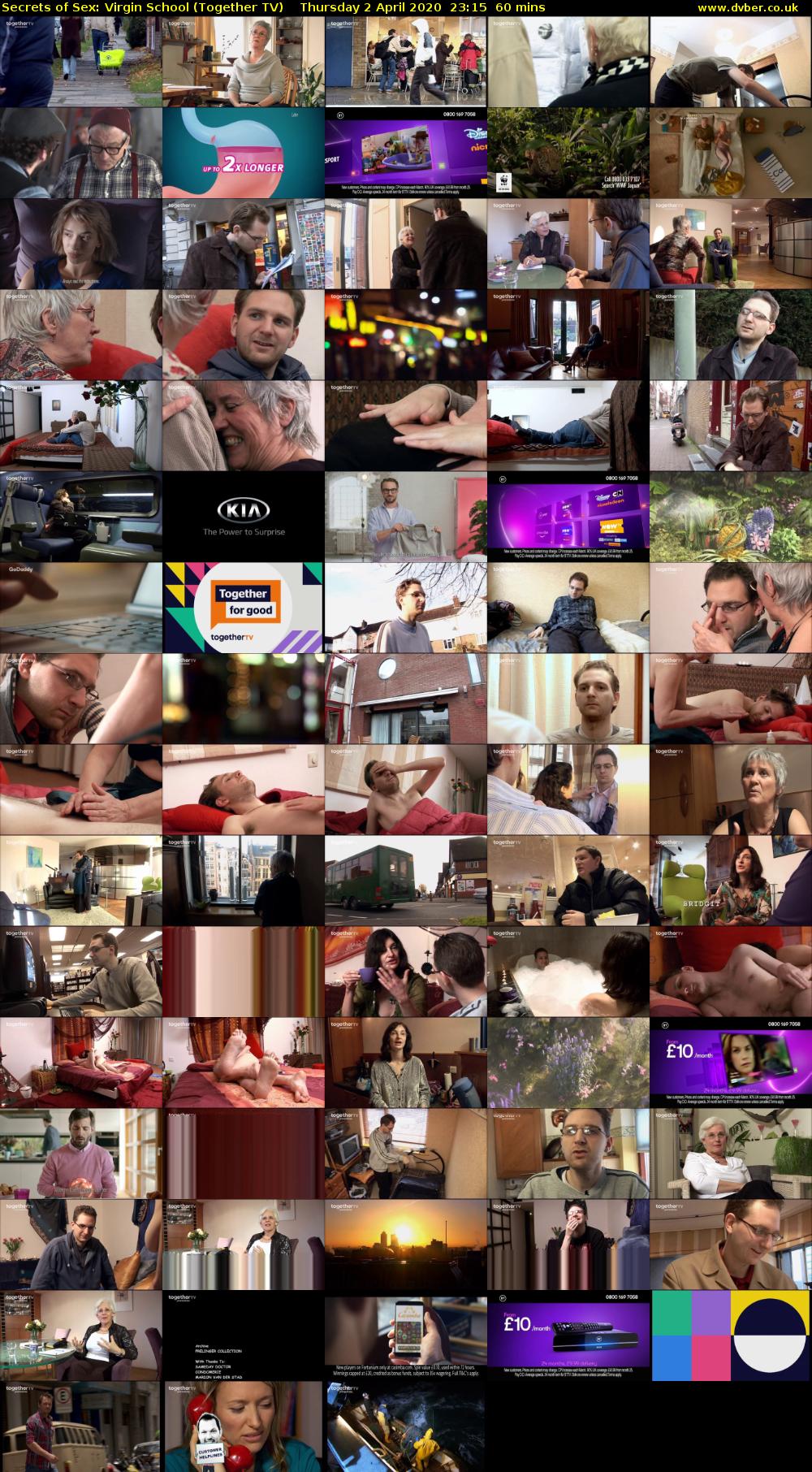 Secrets of Sex: Virgin School (Together TV) Thursday 2 April 2020 23:15 - 00:15