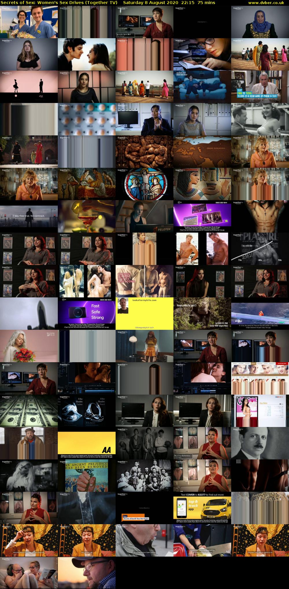 Secrets of Sex: Women's Sex Drives (Together TV) Saturday 8 August 2020 22:15 - 23:30