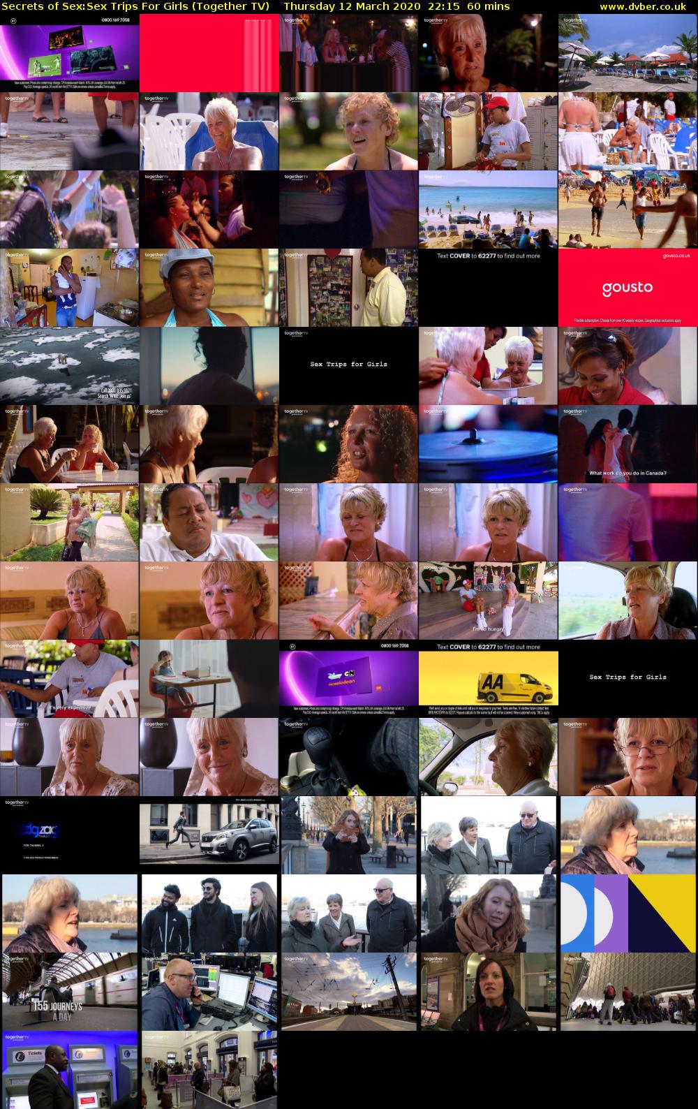 Secrets of Sex:Sex Trips For Girls (Together TV) Thursday 12 March 2020 22:15 - 23:15