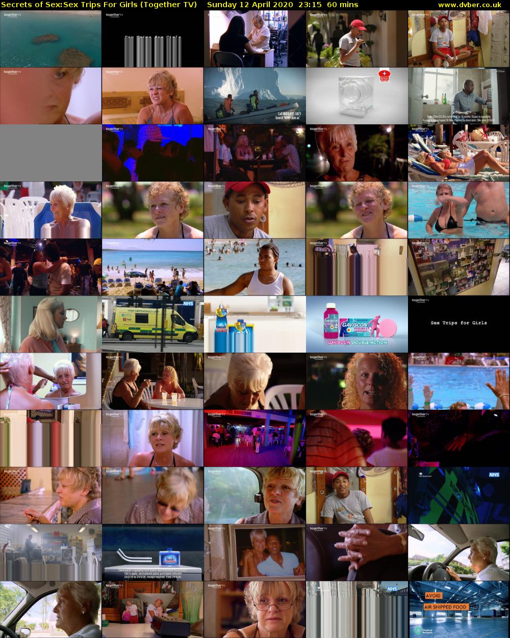 Secrets of Sex:Sex Trips For Girls (Together TV) Sunday 12 April 2020 23:15 - 00:15